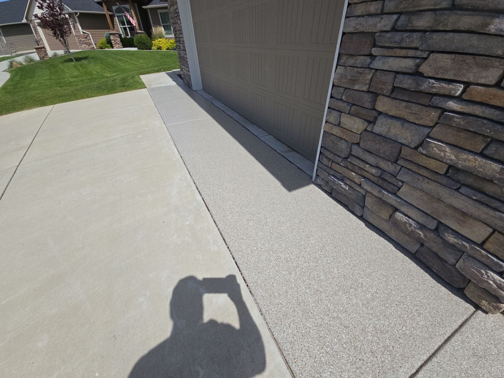 Walkway Transformation using Pebble Beach by Croc Coatings, LLC