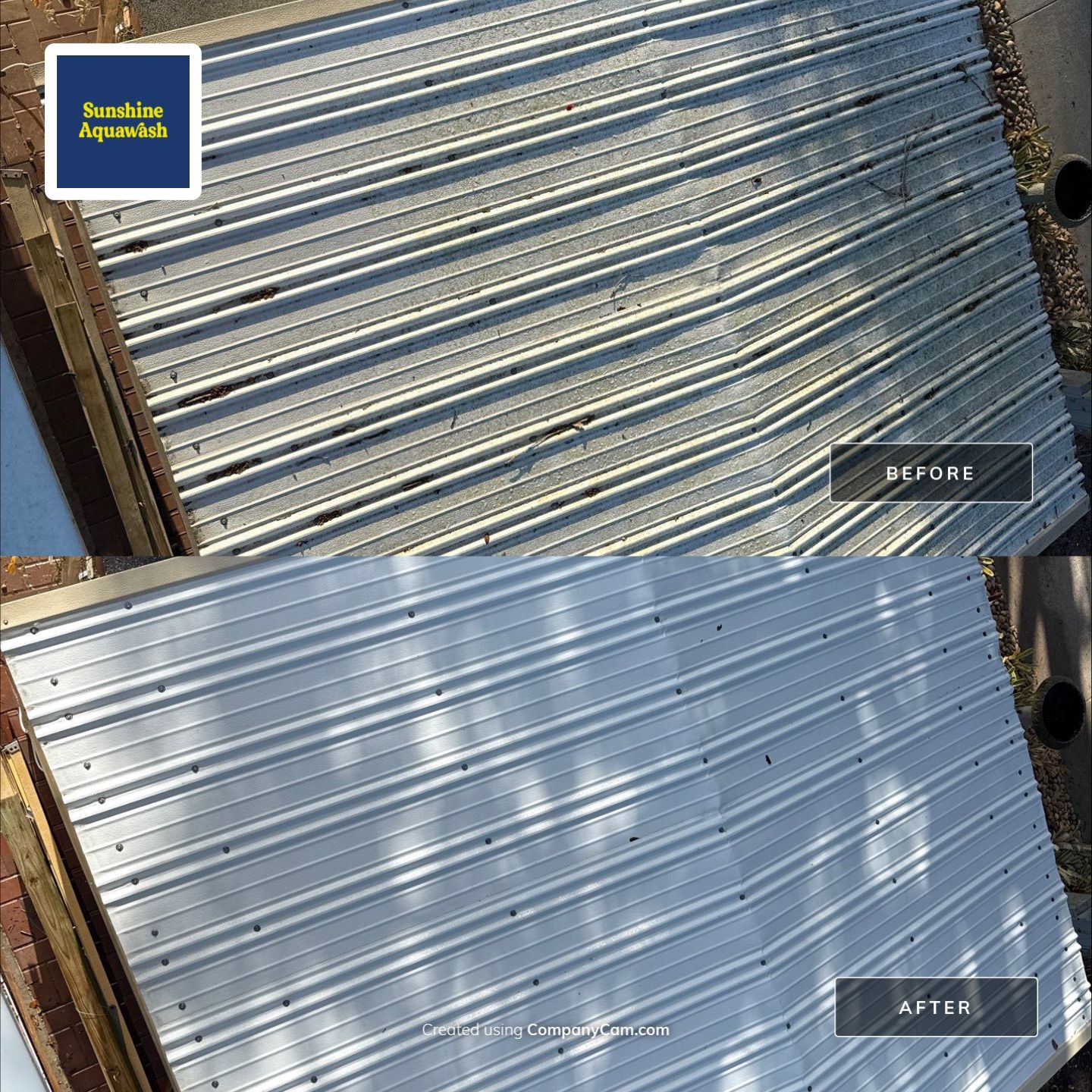 TPO Membrane & Metal Roof Cleaning + Gutter Cleaning in Fisherman’s Cove RV Park, Terra Ceia, FL | Sunshine AquaWash by Sunshine AquaWash