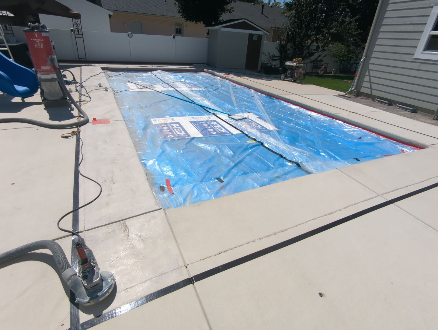 Pool Deck Transformation using Orbit & Patio in Slate Hybrid by Croc Coatings, LLC