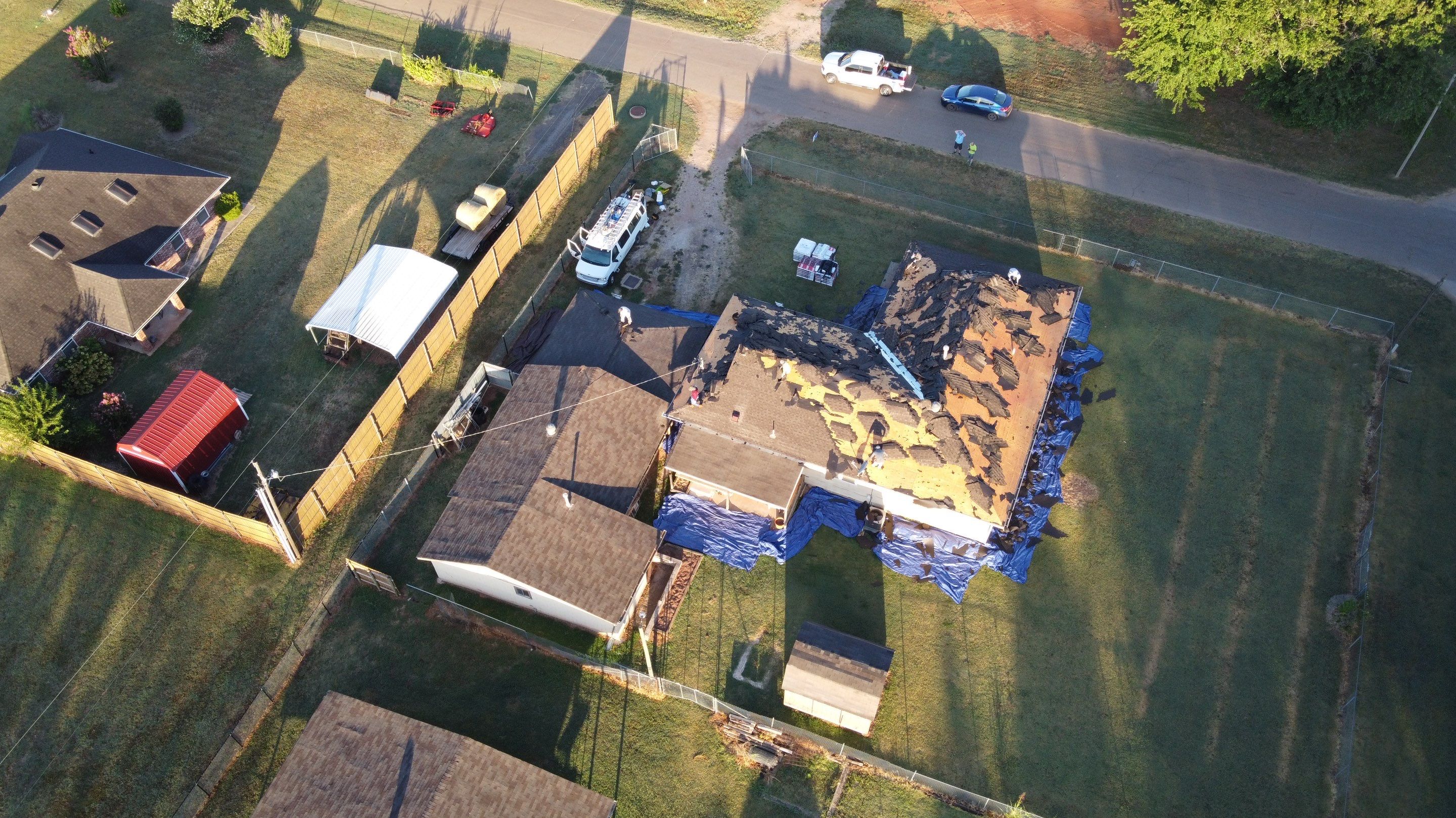 Residential Roofing Installation using GAF Natural Shadow  by A & H Roofing and Contracting