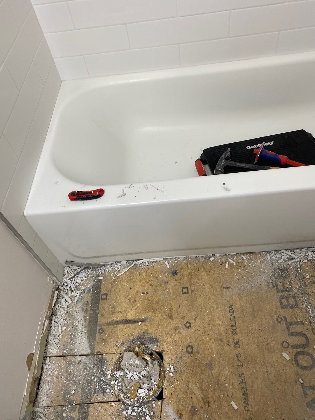 Bathroom Remodel using Two new bathroom design and new floors by Alpha Design Services
