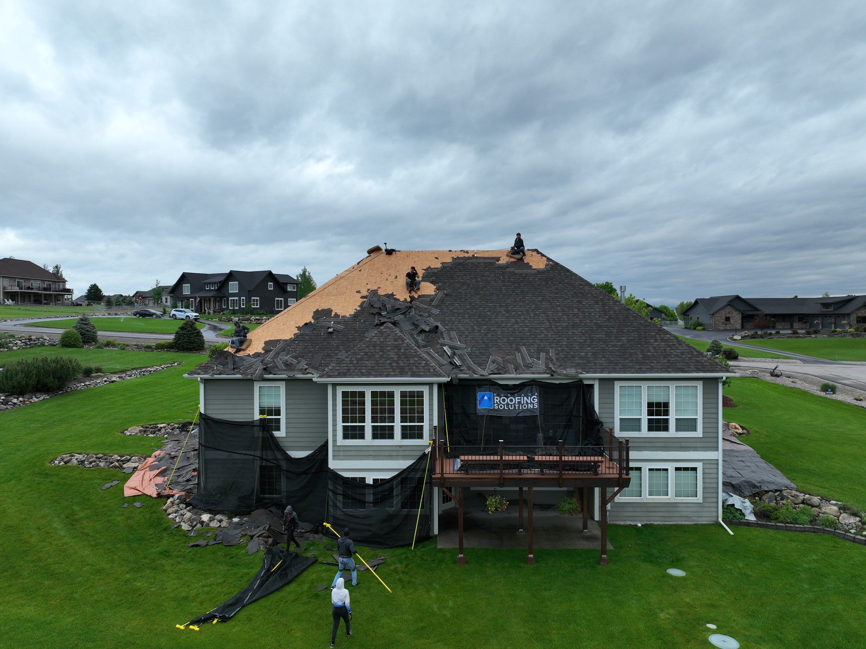 GAF Timberline HDZ - Weathered Wood by Montana Roofing Solutions