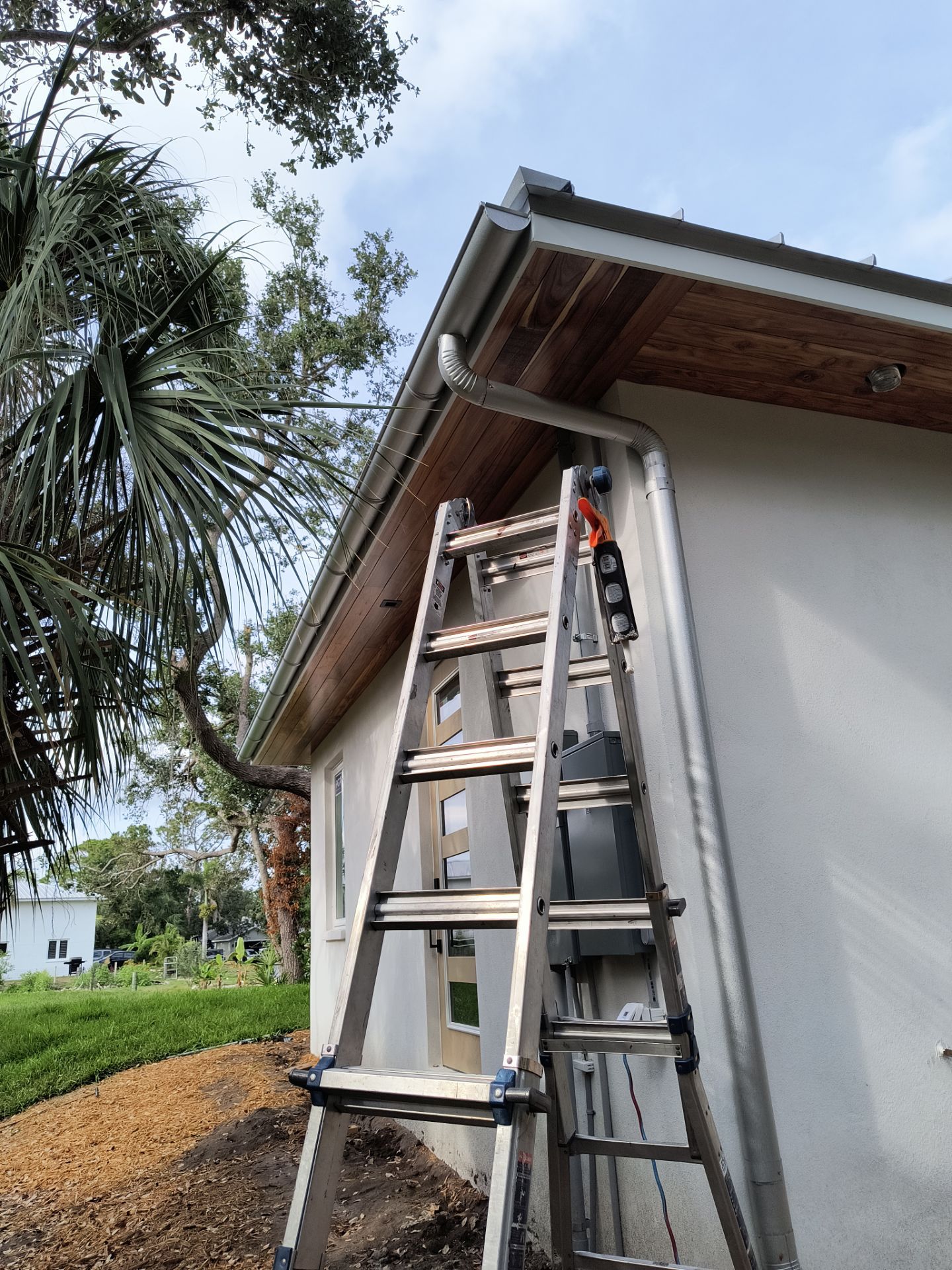 Half-Round Aluminum Gutters in Nokomis FL by Gutter Professors