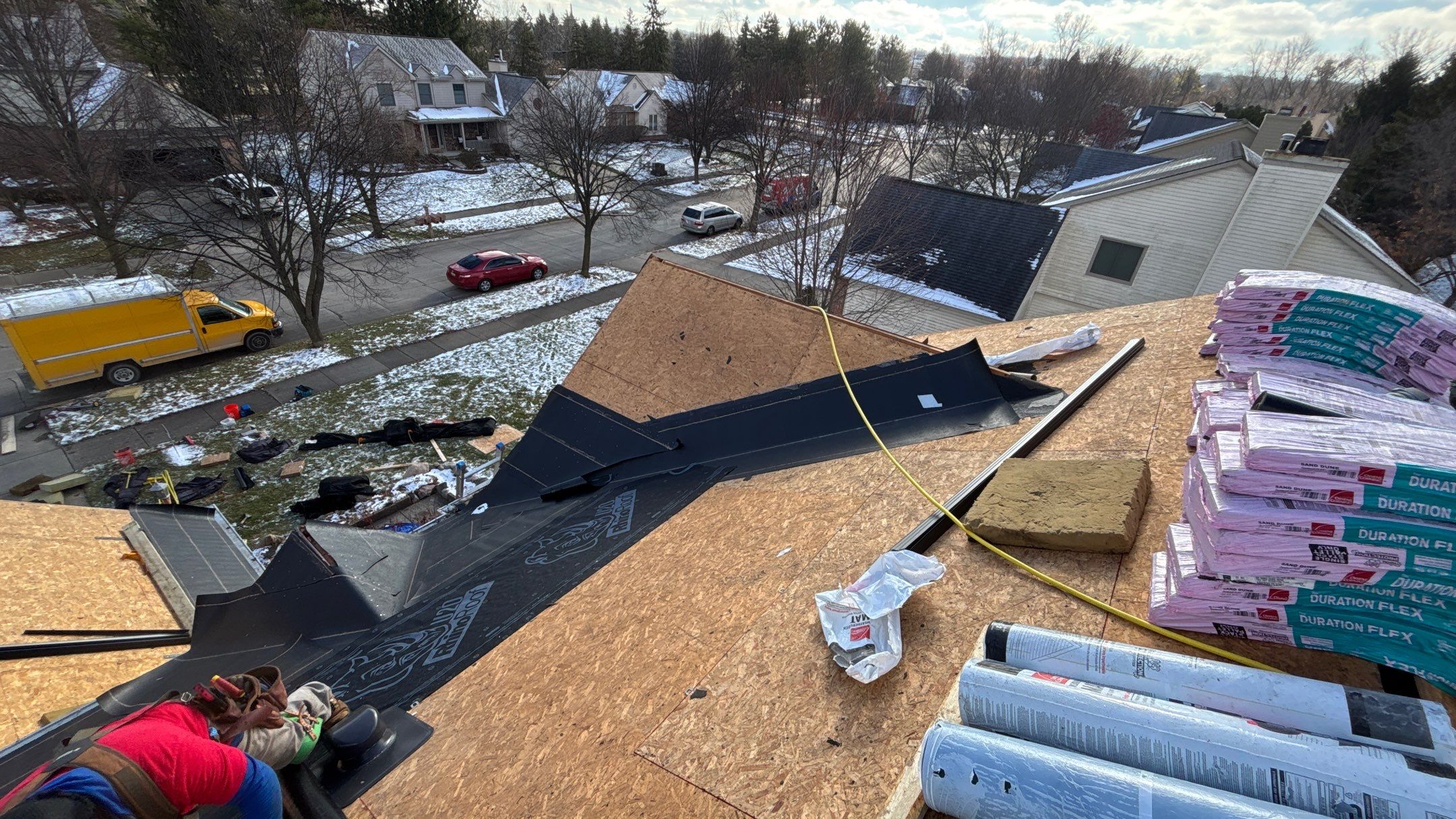 Roof Replacement using Owens Corning Duration Flex by 180 Contractors