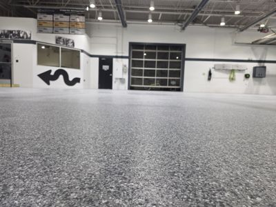 Mini Cooper Commercial Epoxy Floor Installation