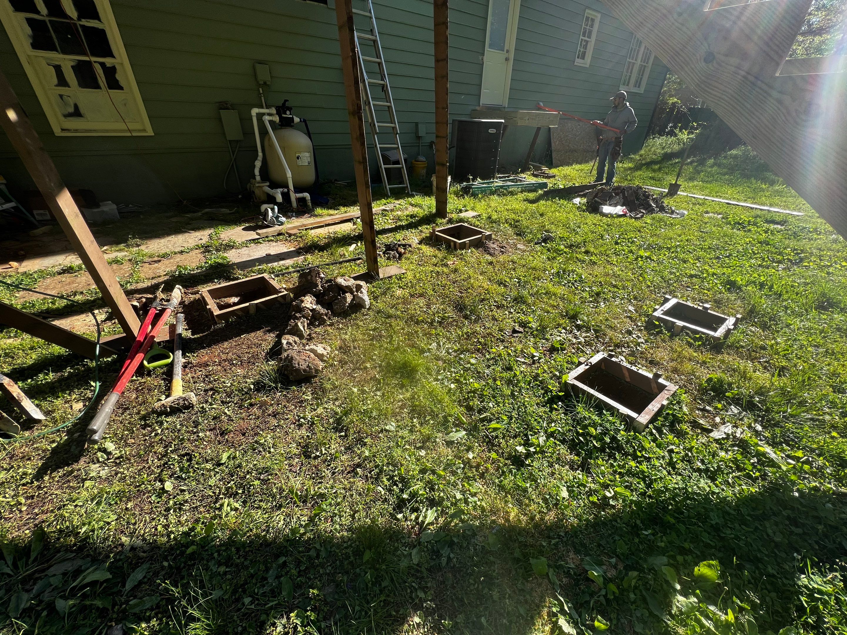 Elevated Pressure-Treated Wood Deck Replacement in Marietta by Swift Home Renovations