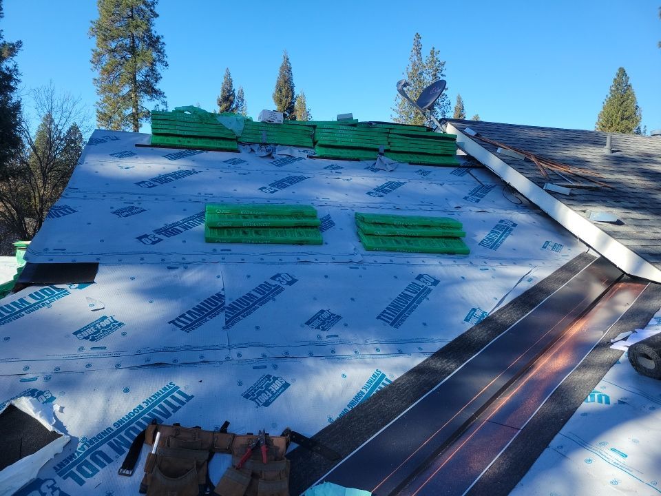 Attic Insulation, Roofing, and Solar for this in-town home by Byers Enterprises 
