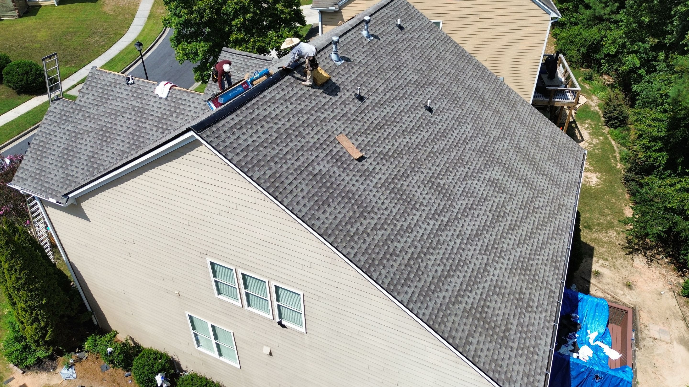 Lawrenceville, GA Roof Replacement GAF Timberline HDZ Weathered Wood by Reset Roofing