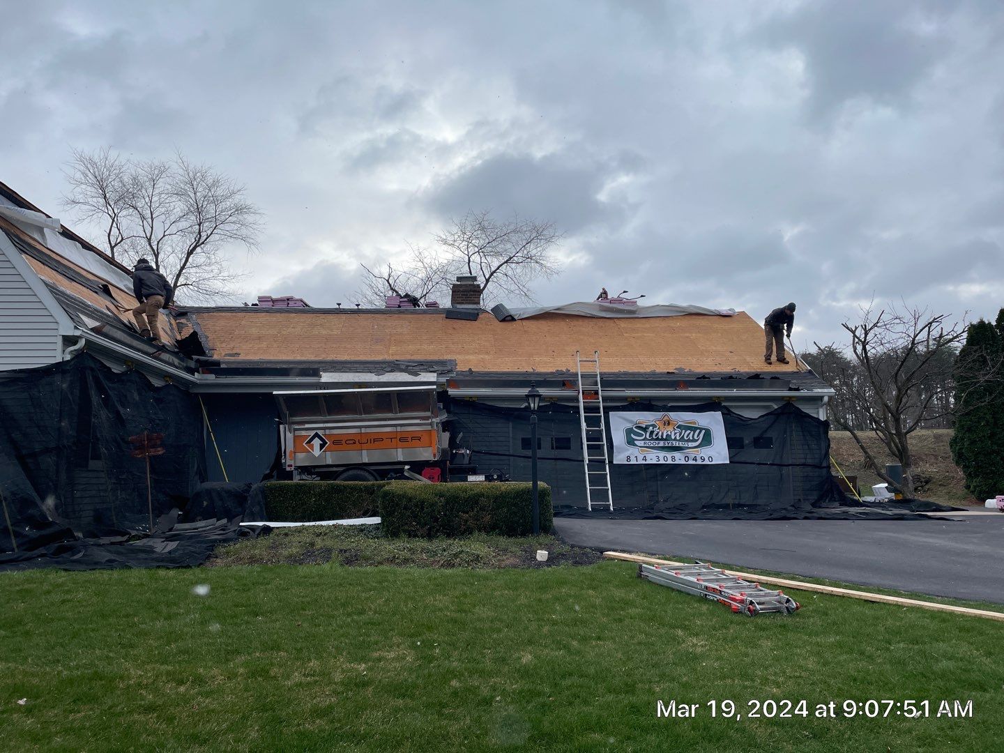 Reroof in Bellefonte, PA by Starway Roof Systems