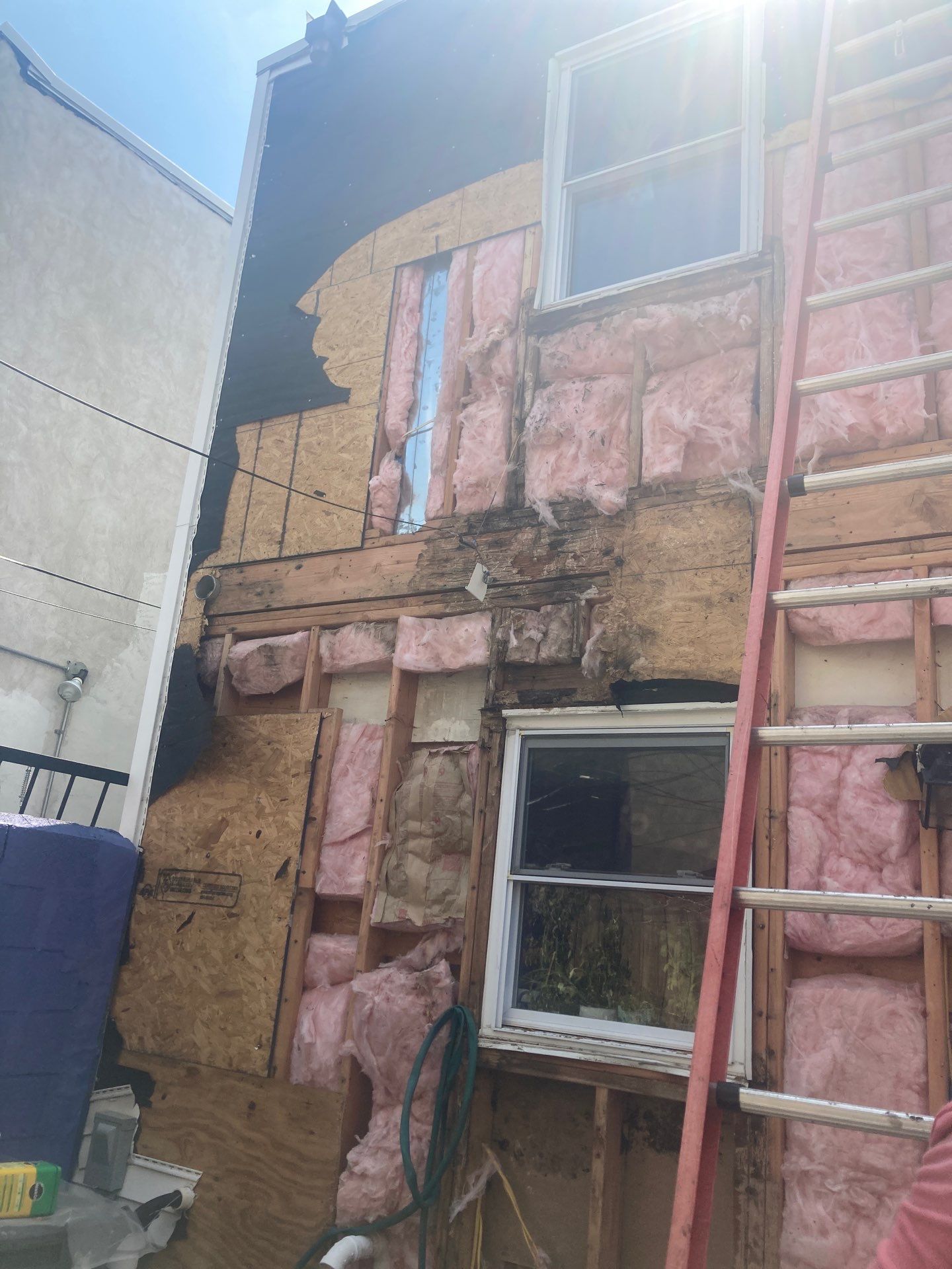 Back Wall Siding Replacement & Breezeway Roof. by Philadelphia Quality Roofing