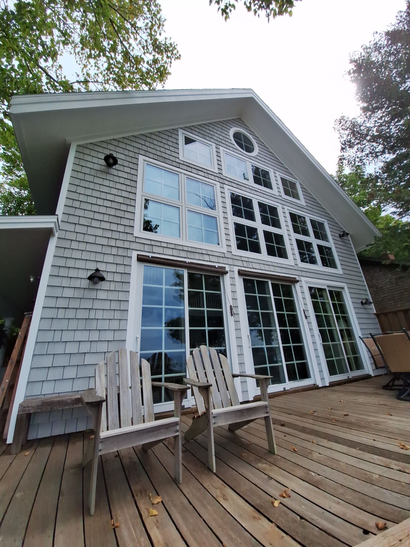 Lakefront Deck Pressure Washing, Exterior Wood Staining, and Painting in West Olive MI by Gordon Painting