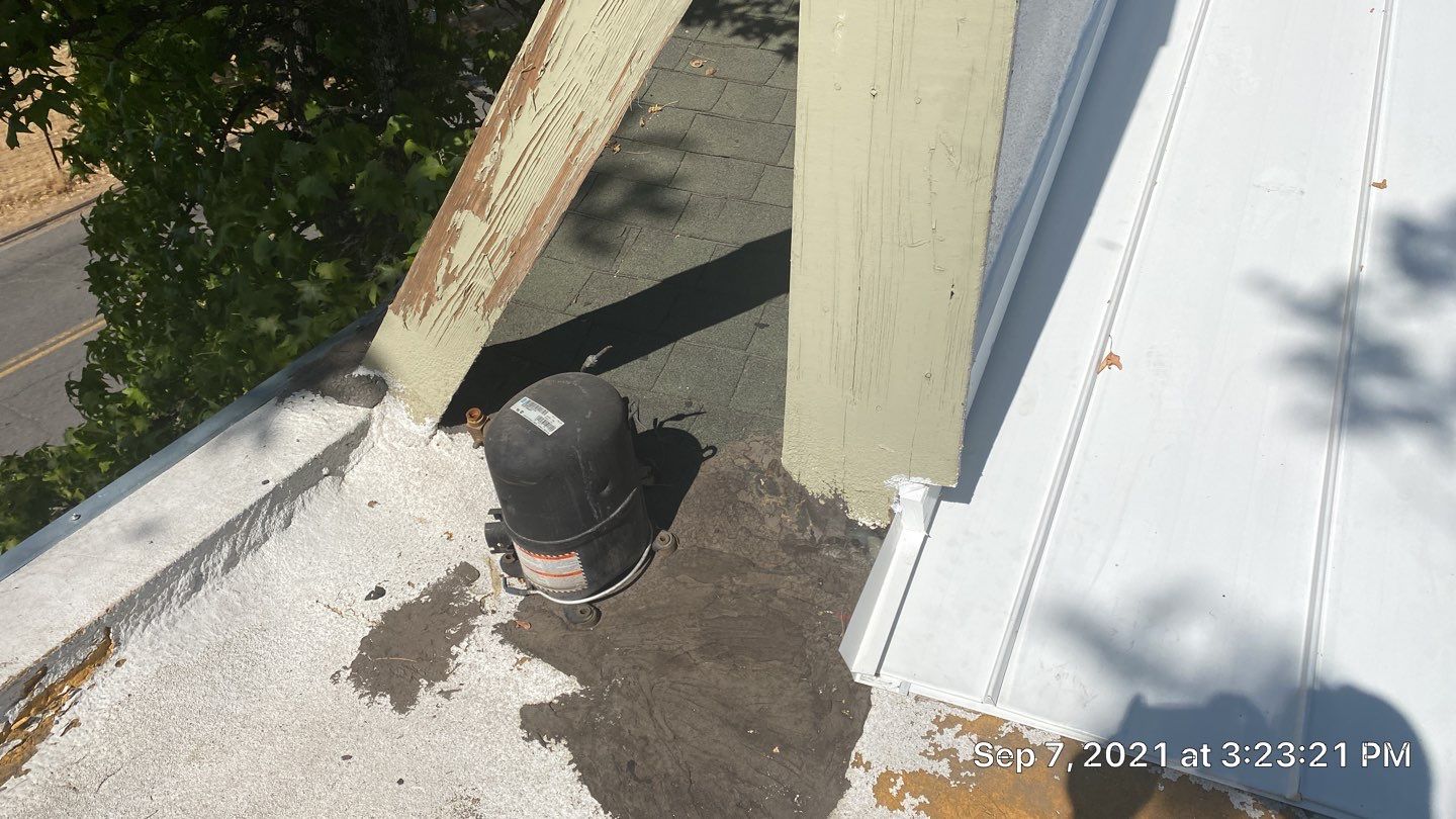 Foam Refurbish using Conklin Benchmark/PUMA XL coatings and spray foam by Straight Edge Roofing Inc