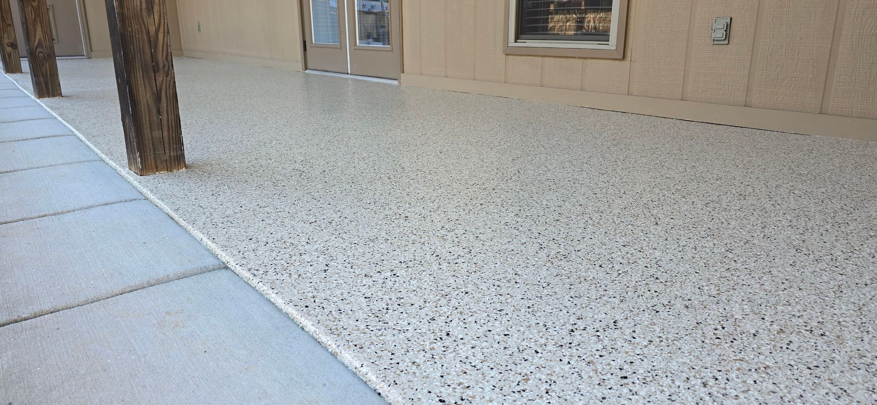 Garage & Patio Using Desert by Elite Floor Solutions