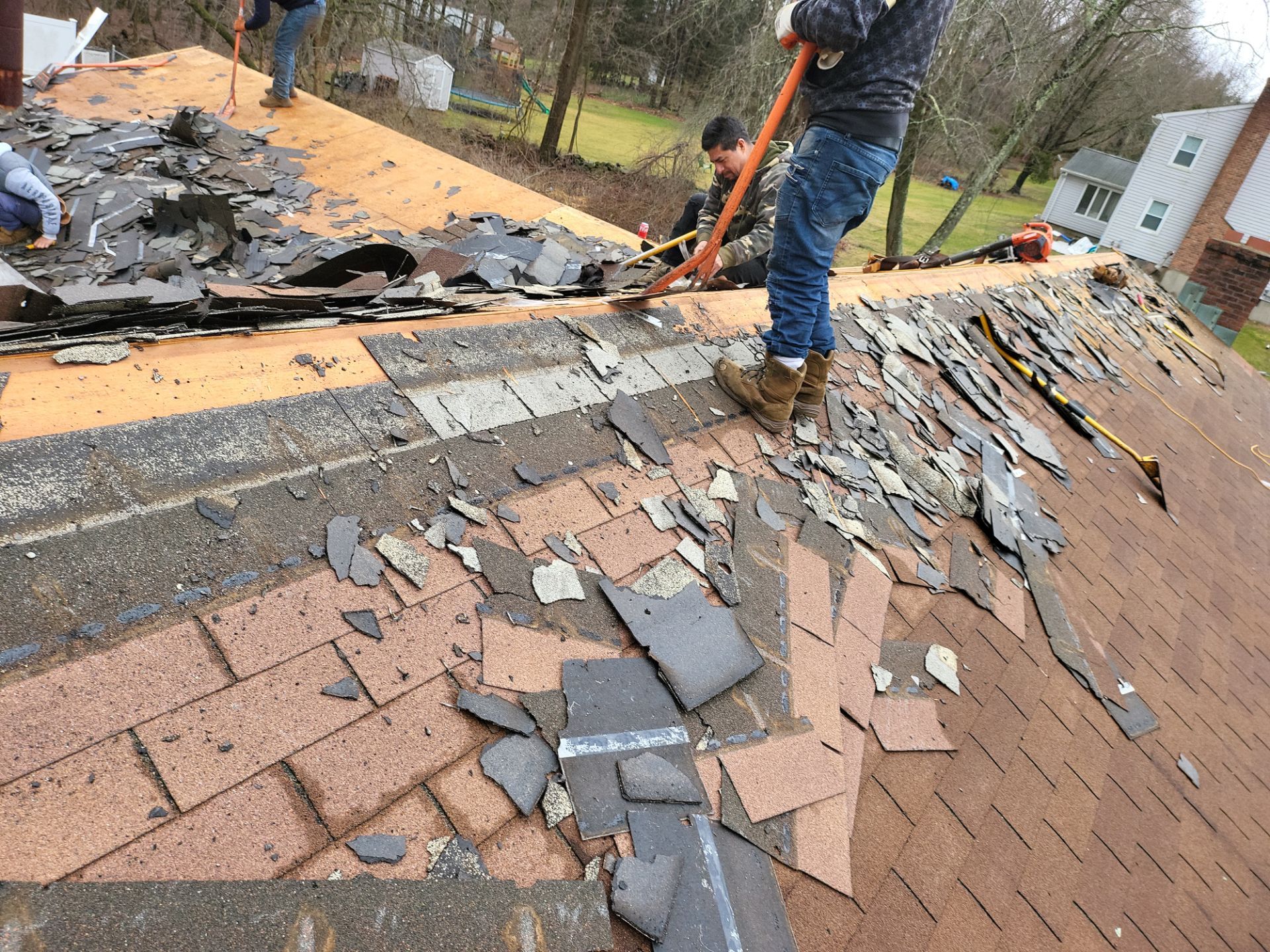 Residential Roofing Installation using Owens Corning TruDefinition Duration Designer - Black Sable by A Plus Exterior