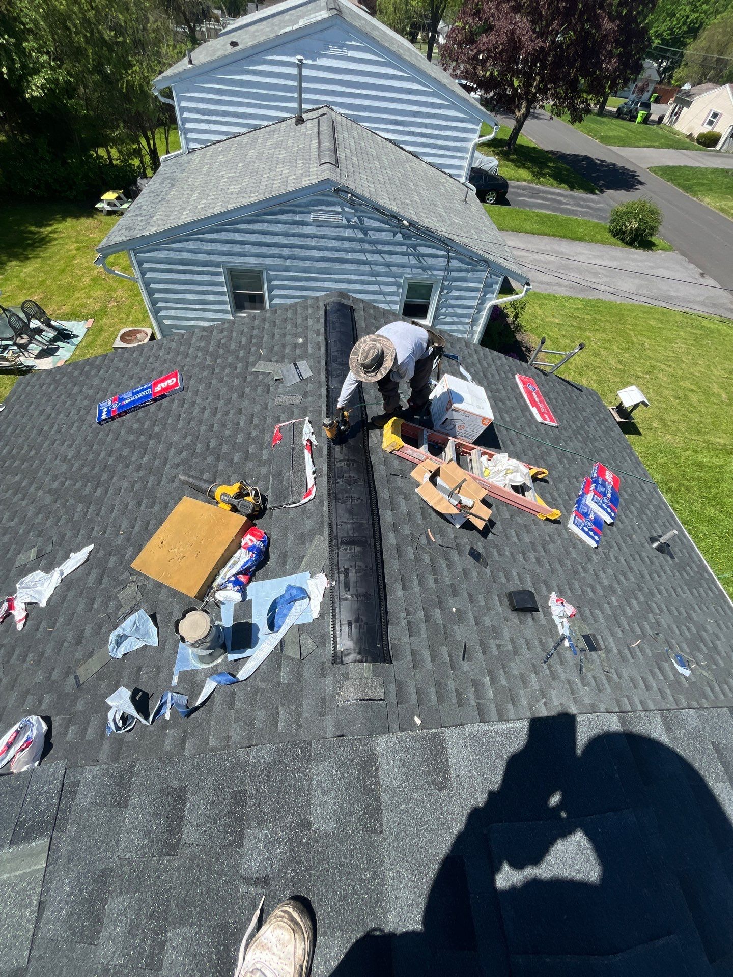 🔨 Roof Replacement Completed in Liverpool, NY | GAF Shingles 🏠 by Alpha Omega Roofing LLC