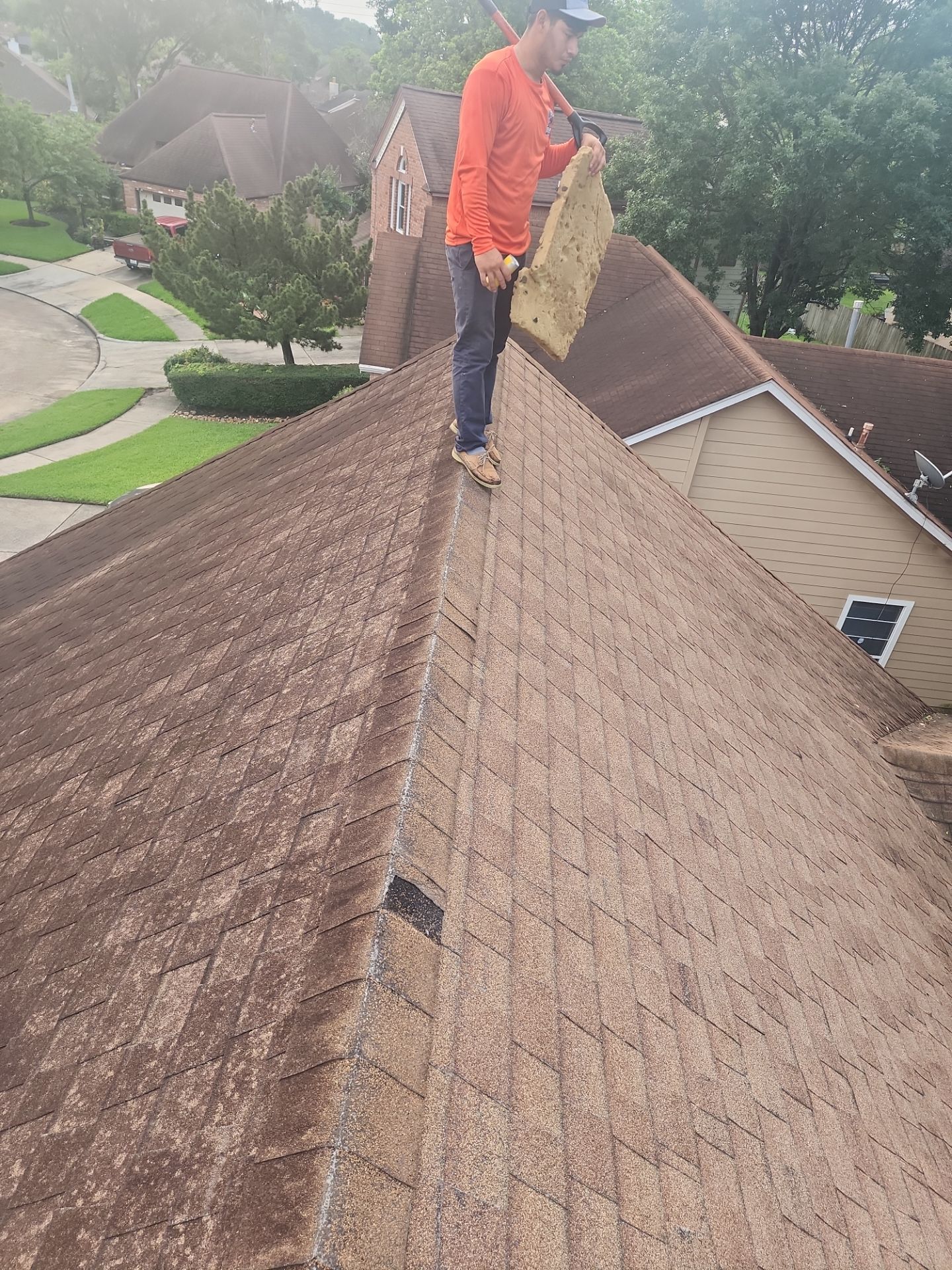 Residential Roofing Repair using Owen's Corning Duration (Lifetime) Shingles by Roof Repair Services LLC