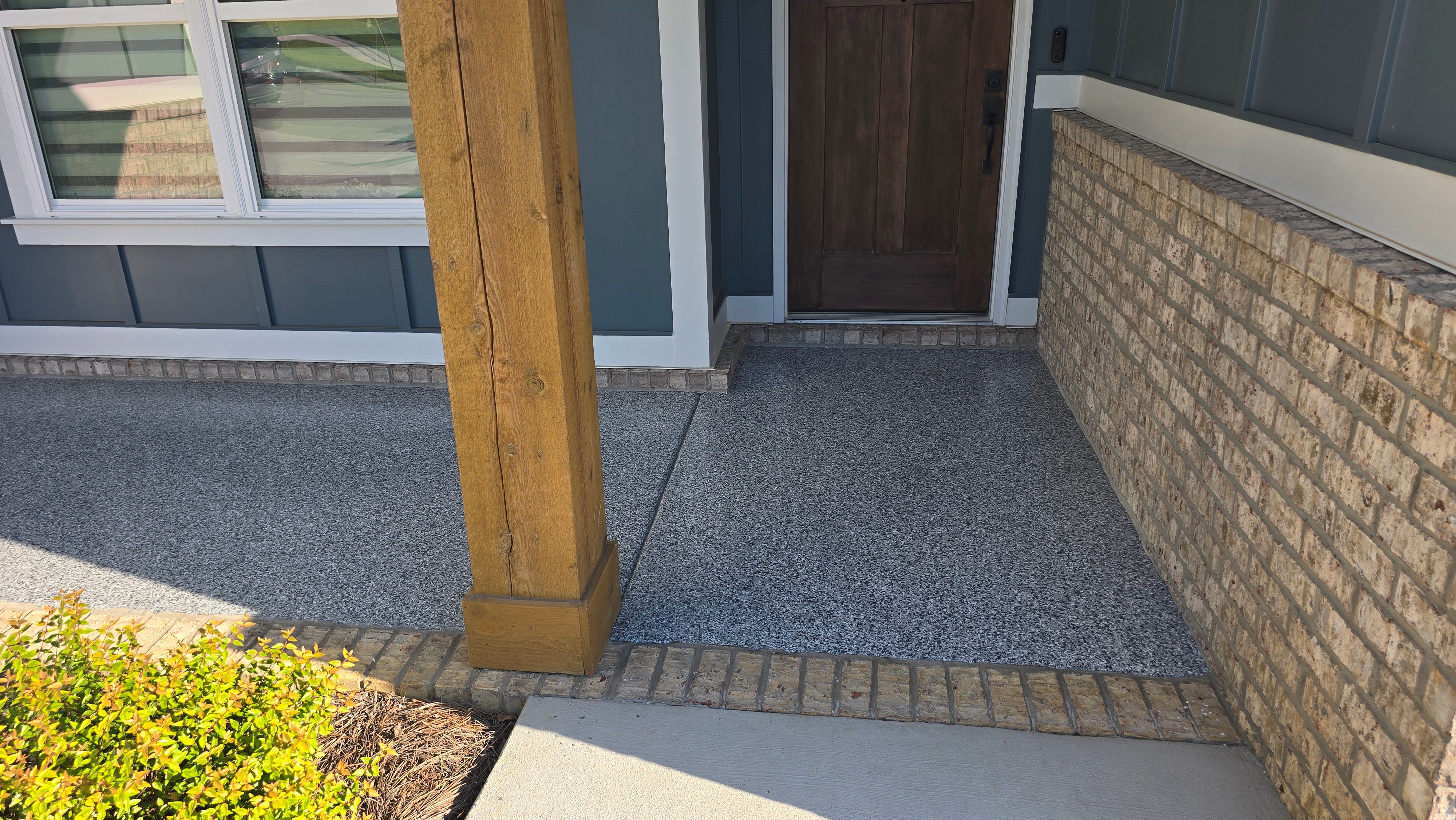 Porch, Patio, & Garage Completed Using Gravel by Elite Floor Solutions