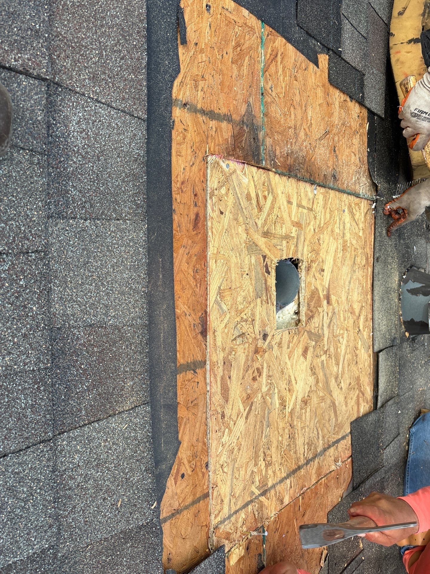 Hail Damage using Owen's Corning Duration (Lifetime) Shingles by Roof Repair Company