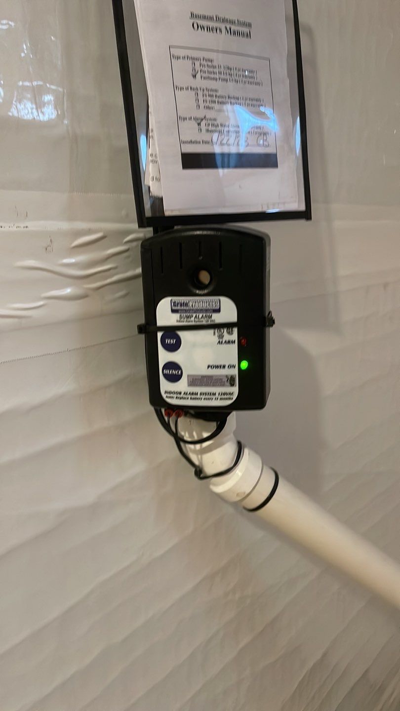 Embedded Fiber Reinforcement and Basement Waterproofing using GrateDrain Waterproofing System by Toledo Basement Repair