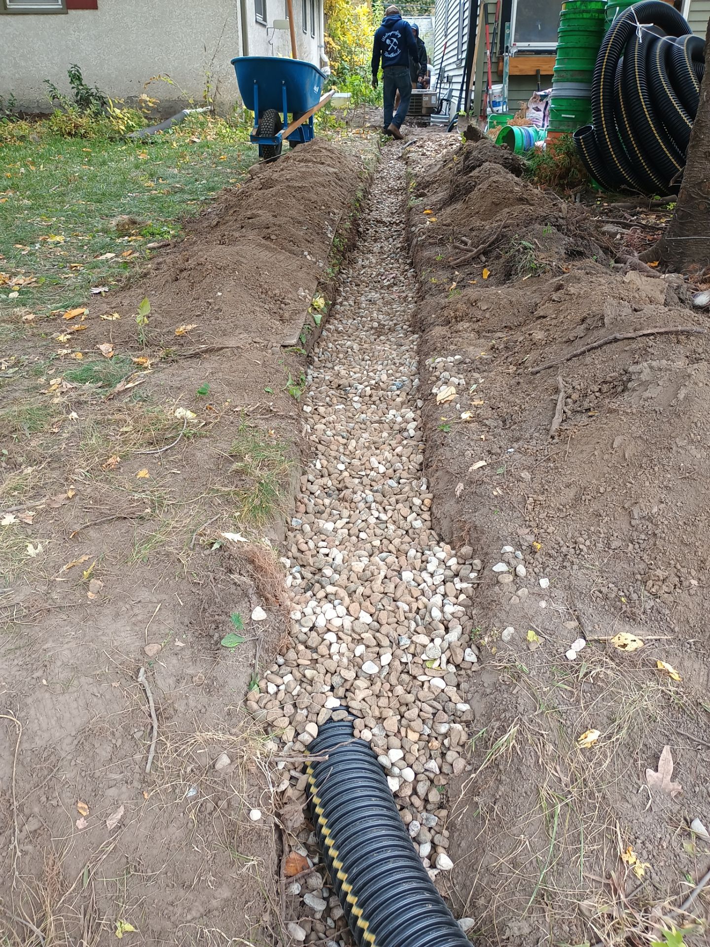 A French Drain for Maya by Waterproofing Northeast