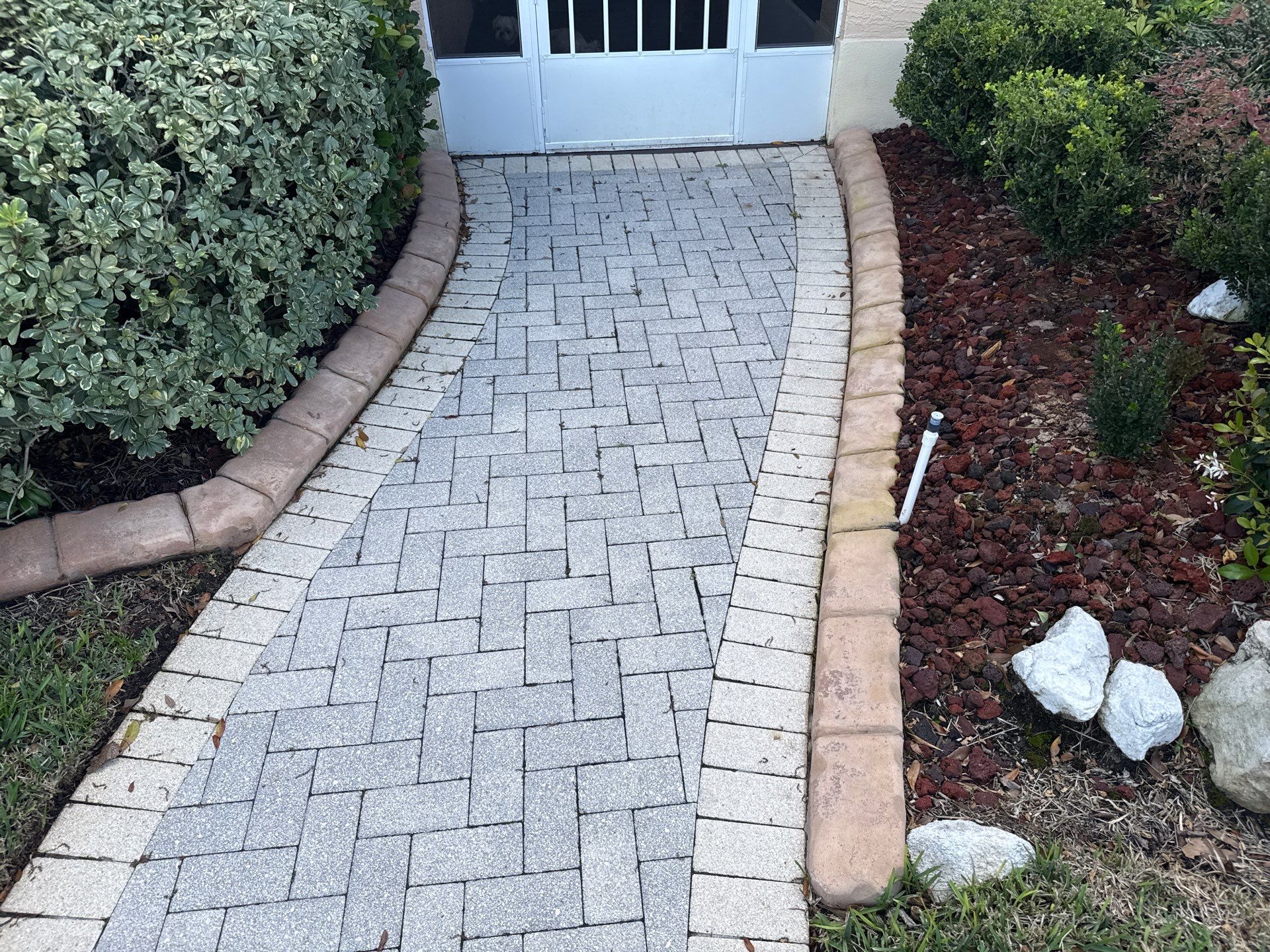 Painted Pool Deck, Pool Cage & Exterior Surface Cleaning in Creekwood – Bradenton, FL by Sunshine AquaWash