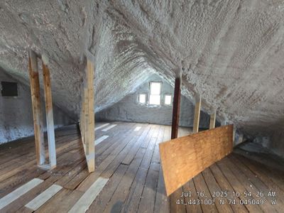 Attic Insulation using open cell spray foam