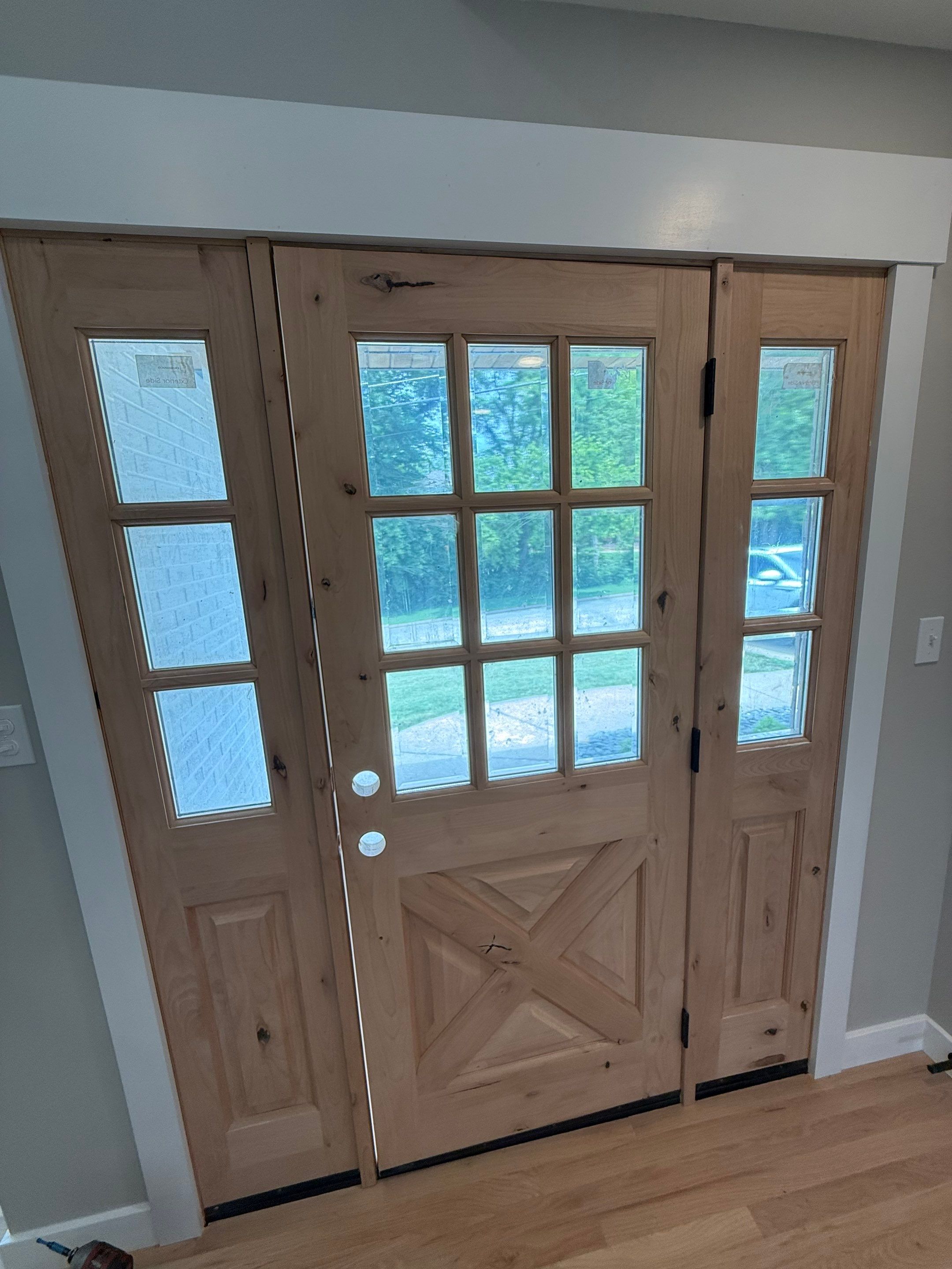 Door Staining by Pezley Painting