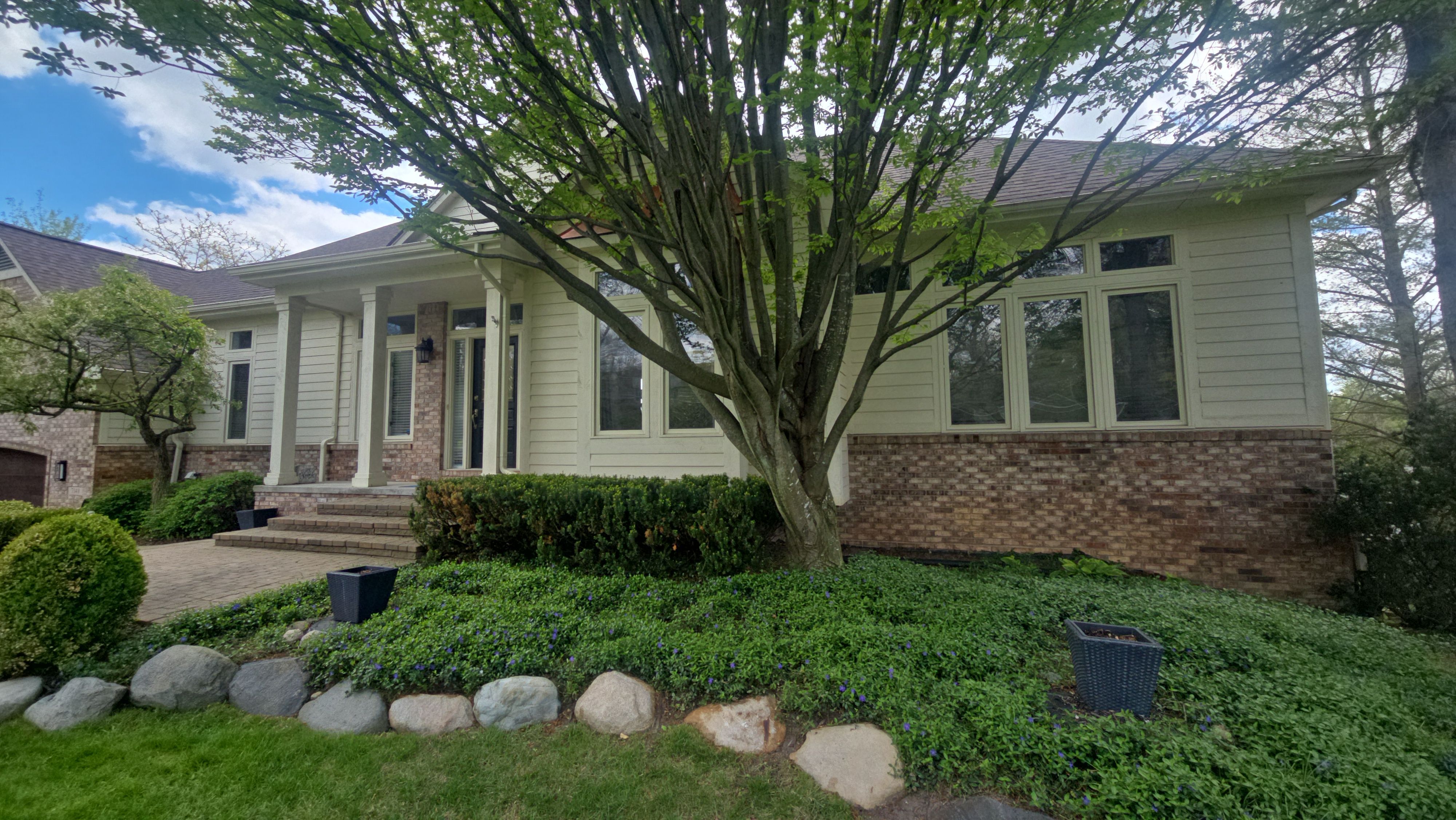Exterior Wood Rot Repair and Trim Restoration in White Lake by Top Shelf Painter