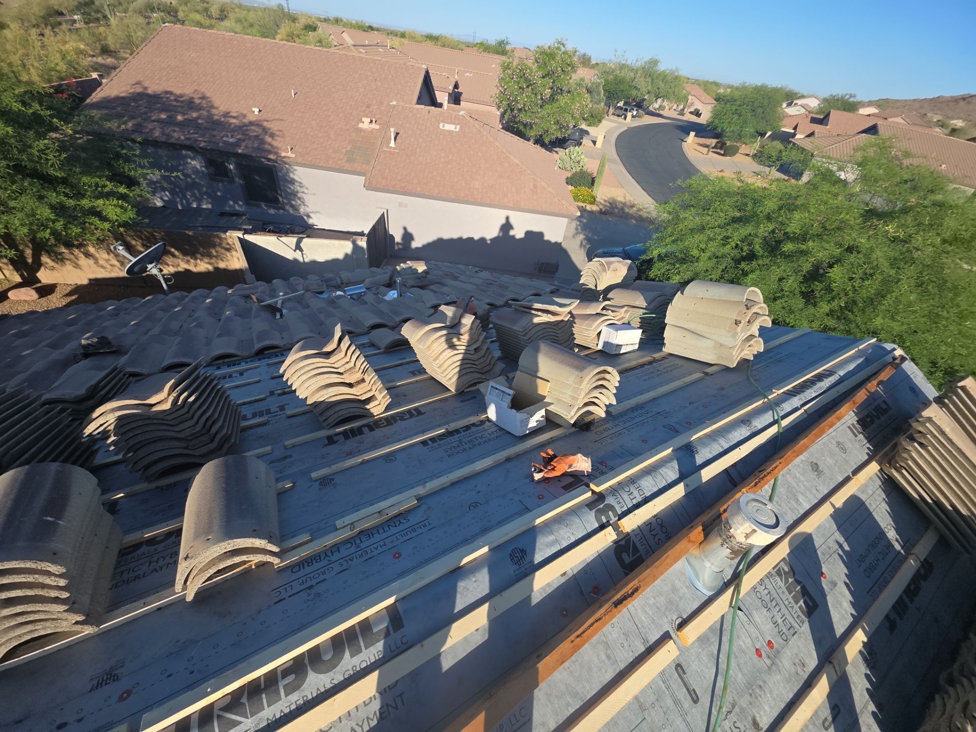 Tile reset in Gold Canyon, AZ by Weather-Tite Roofing