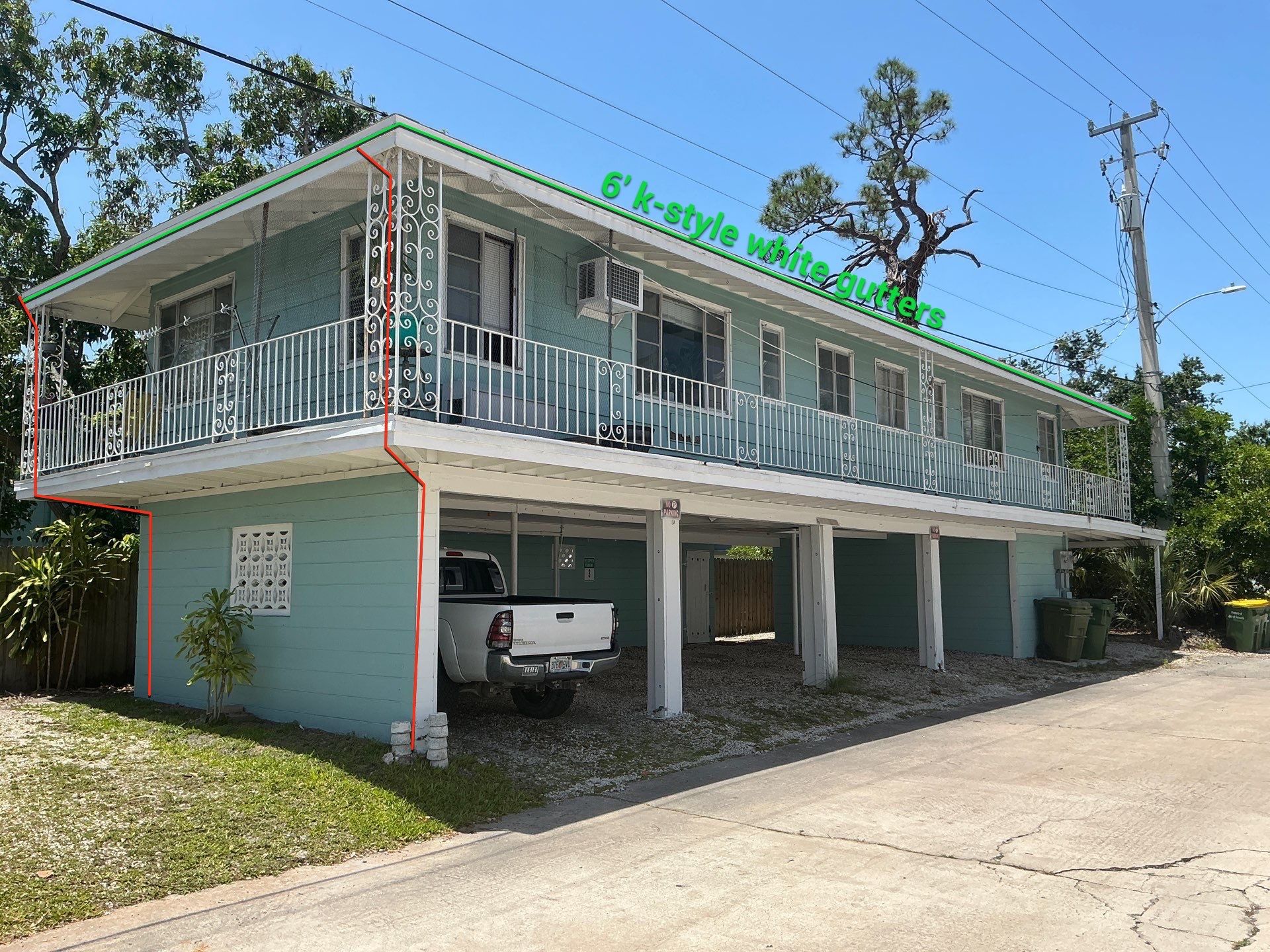 Gutter Replacement Before & After in Sarasota FL by Gutter Professors