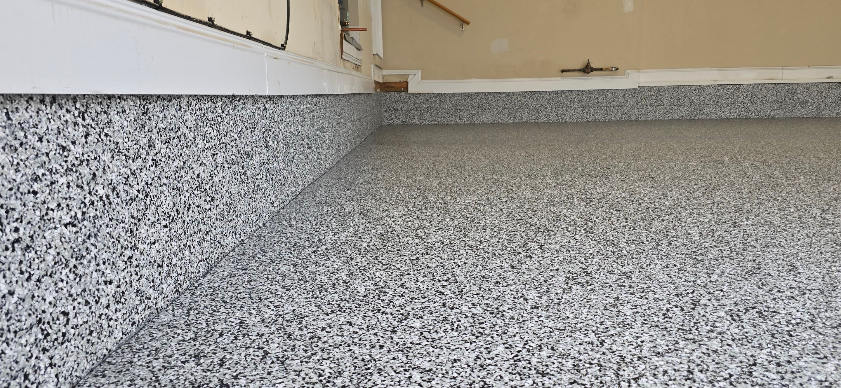 Garage & Front Porch using Domino & Outback by Elite Floor Solutions