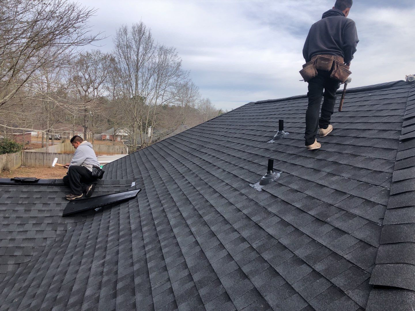 Residential Roofing Installation using Roof Replacement by American Roofing & Construction LLC