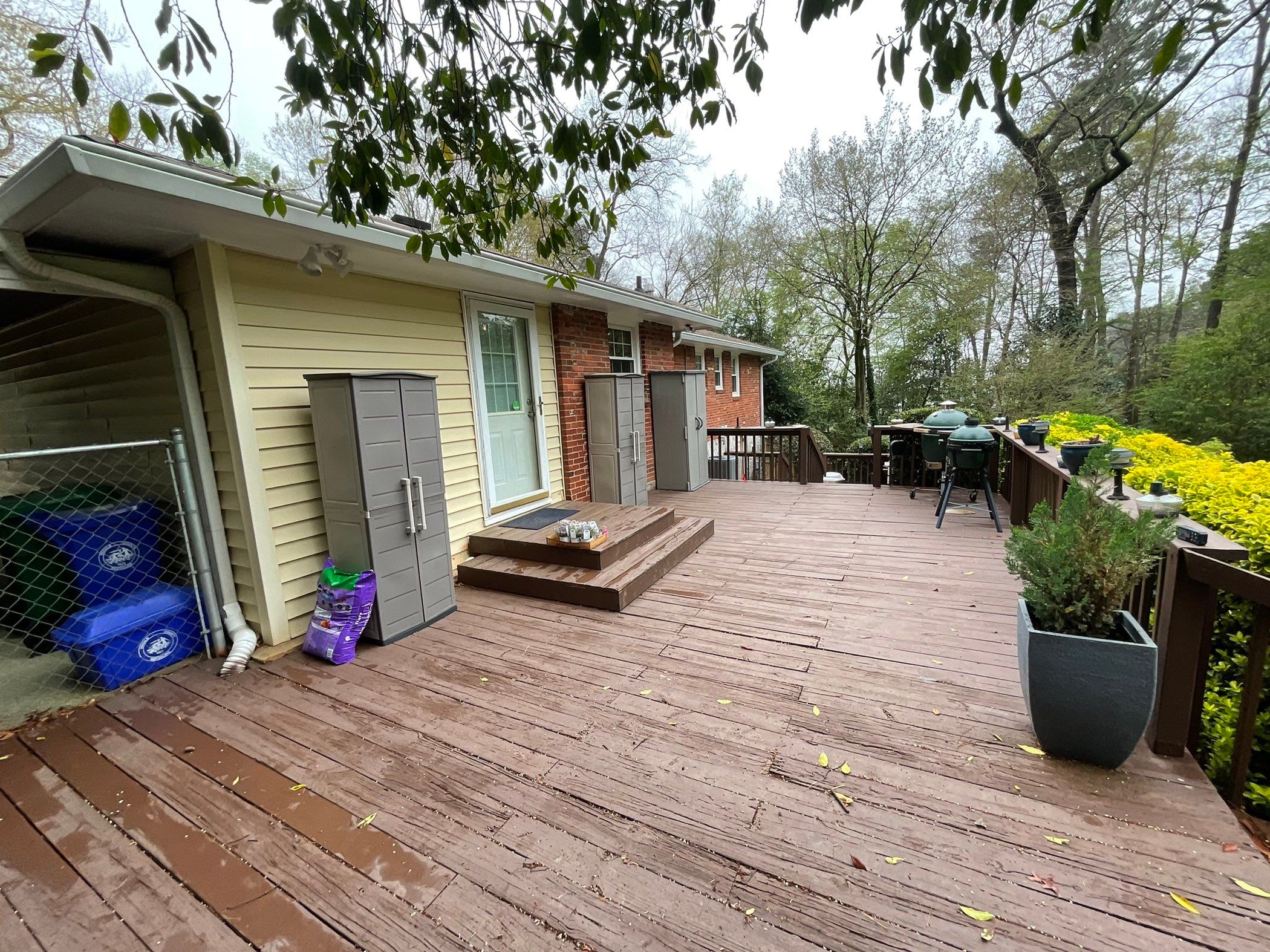 Custom Pressure-Treated Wood Deck and Railing Installation in Decatur by Swift Home Renovations