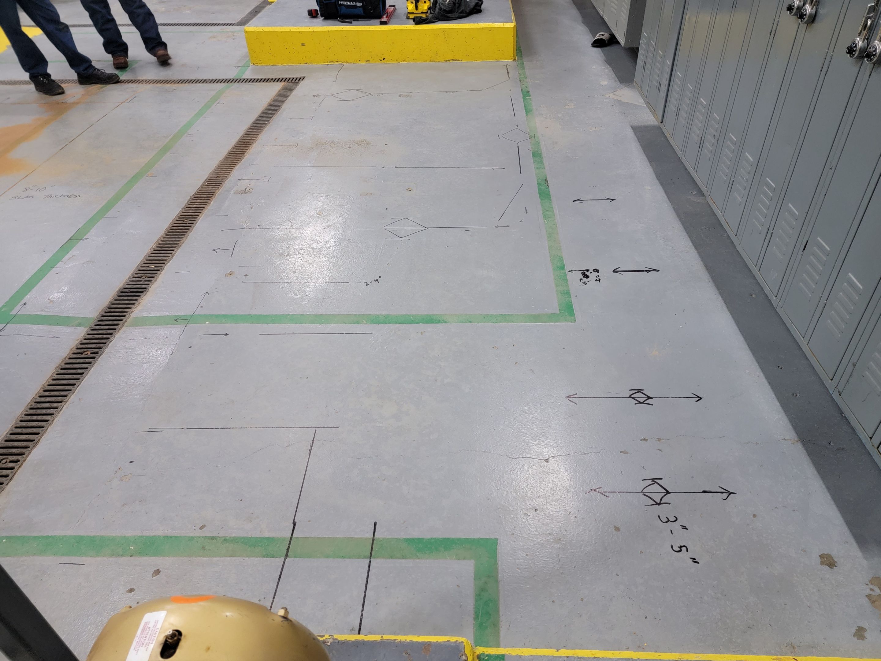 Concrete Scan for industrial type plant by Alsip Locating Service, LLC