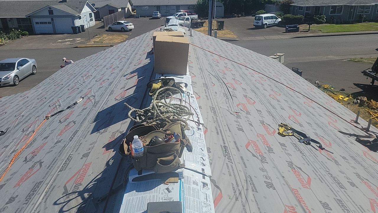 Residential Roofing Installation using IKO Dynasty (Color: Brownstone) by Orezona Building & Roofing Company, Inc.