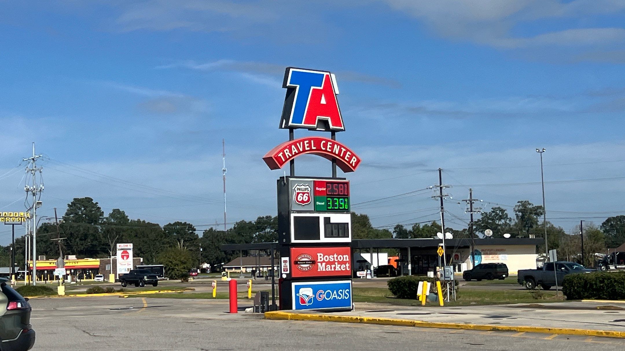 Commercial Roof Replacement using GAF Everguard TPO for Travel Center of America by Roof Experts
