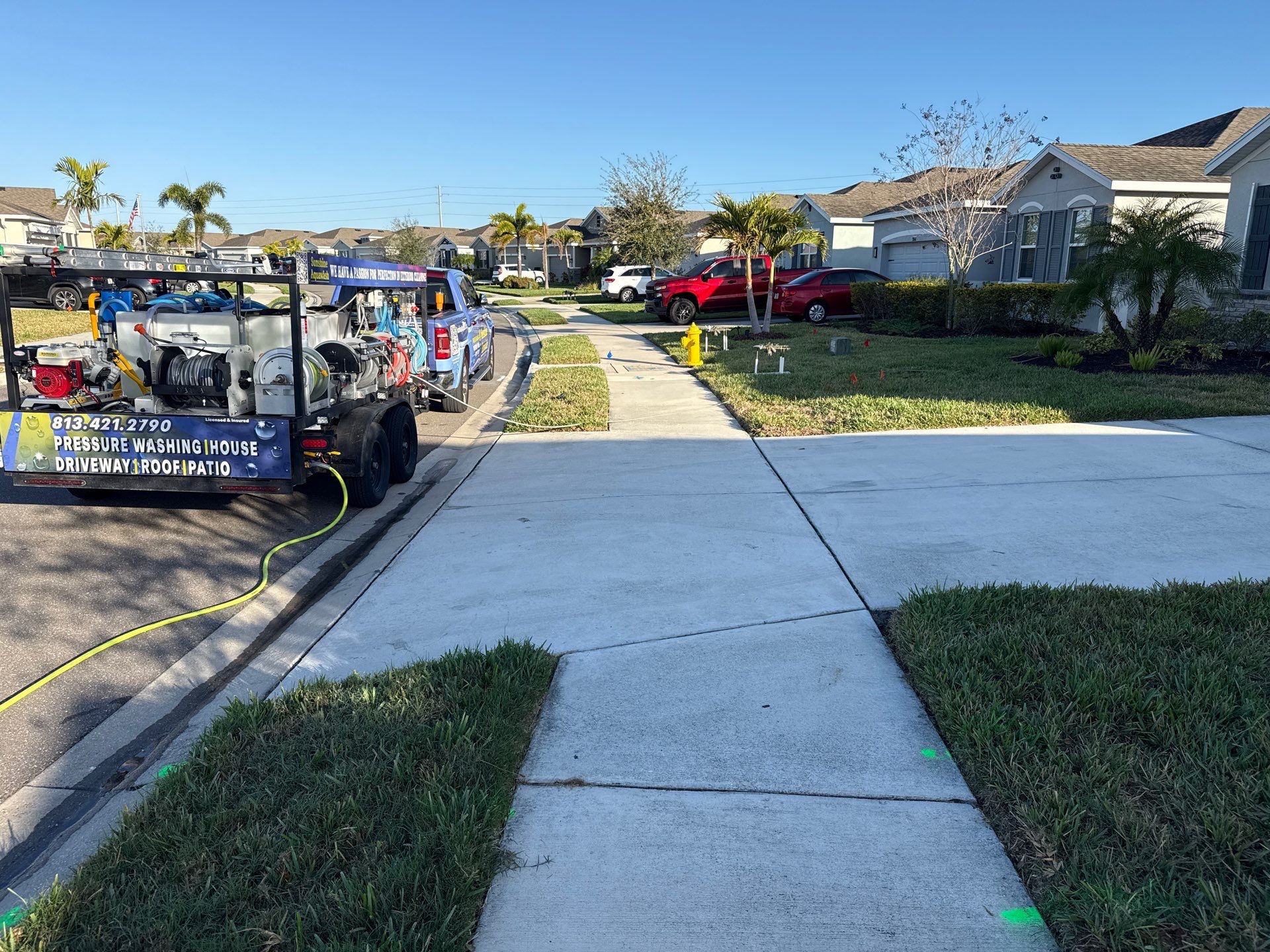 House Wash, Lanai Cleaning & Driveway Washing | Willow Walk Palmetto FL by Sunshine AquaWash