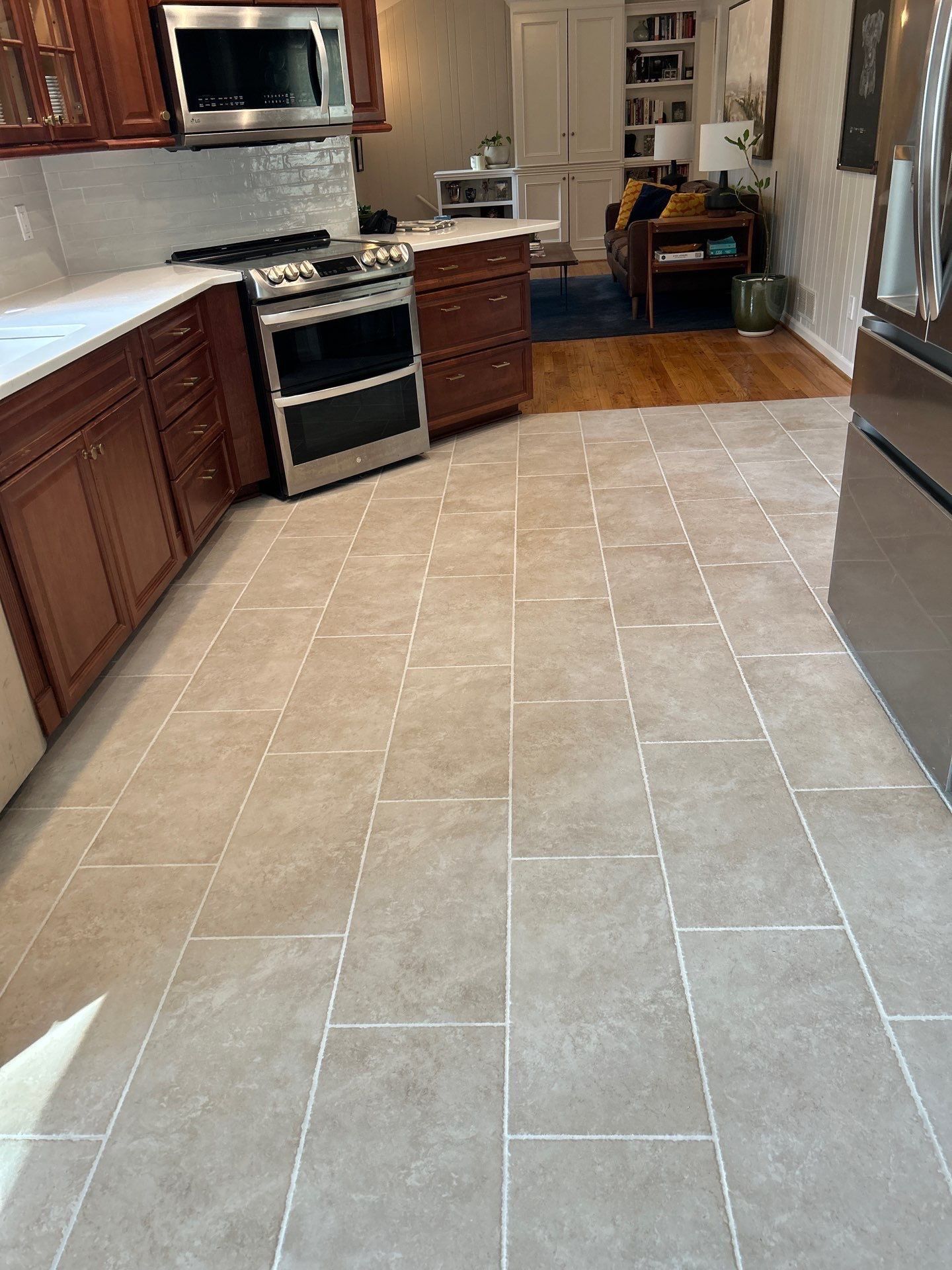 Kitchen Floor Upgrade by Footprints Bath and Tile of East Atlanta