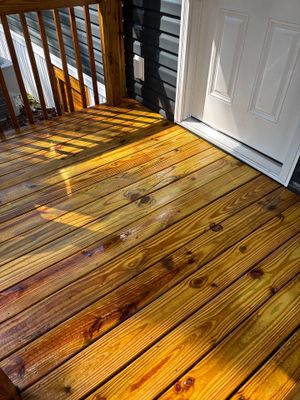 Wood Deck using Wood Sealant