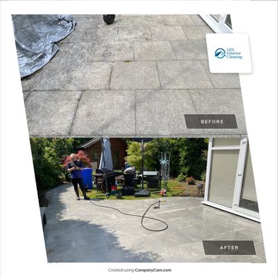 Patio Clean using honda 21 ltr/min