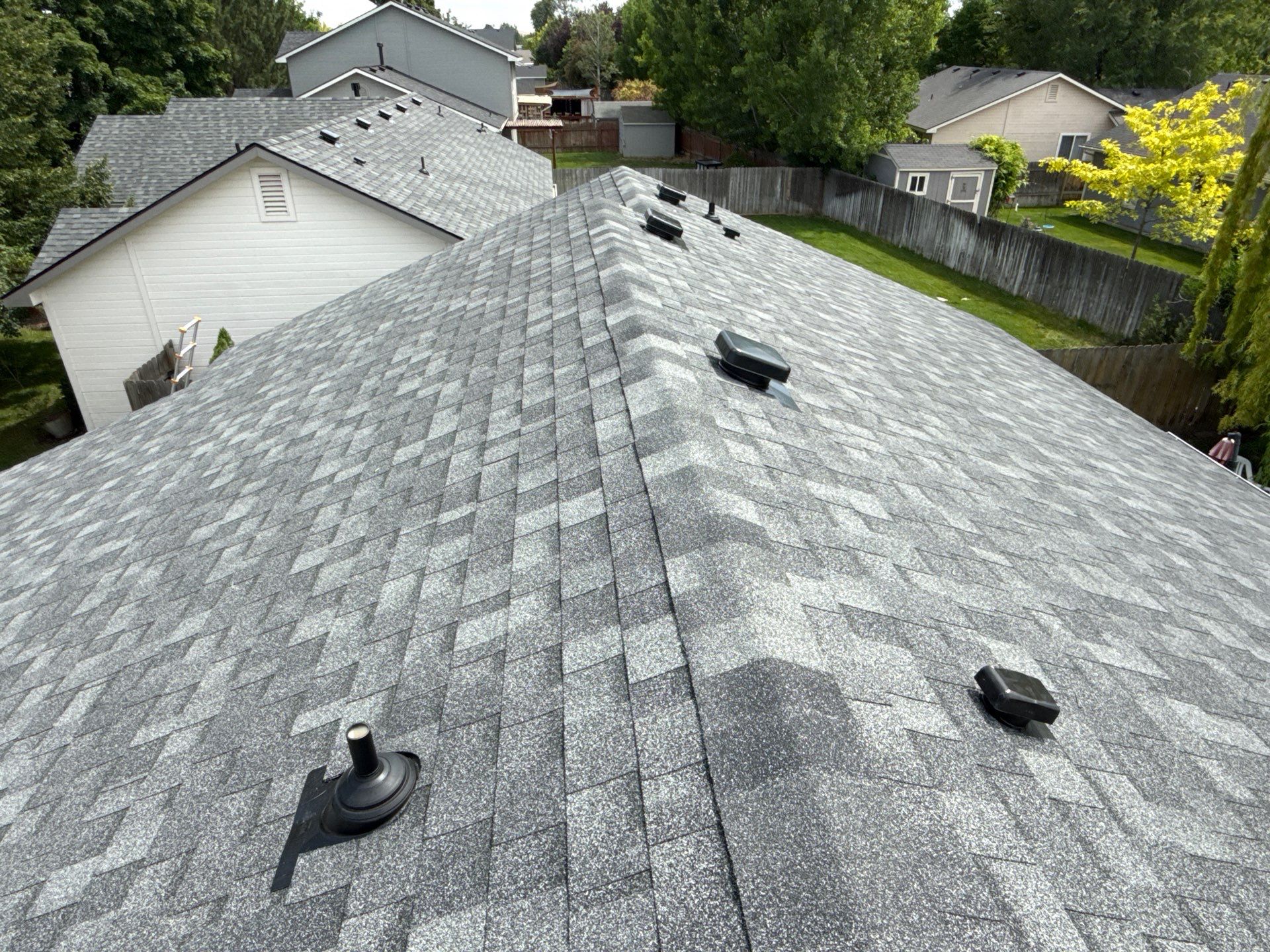 Kuna Residential Roof Replacement Featuring Gray Architectural Shingles by Olive Roofing
