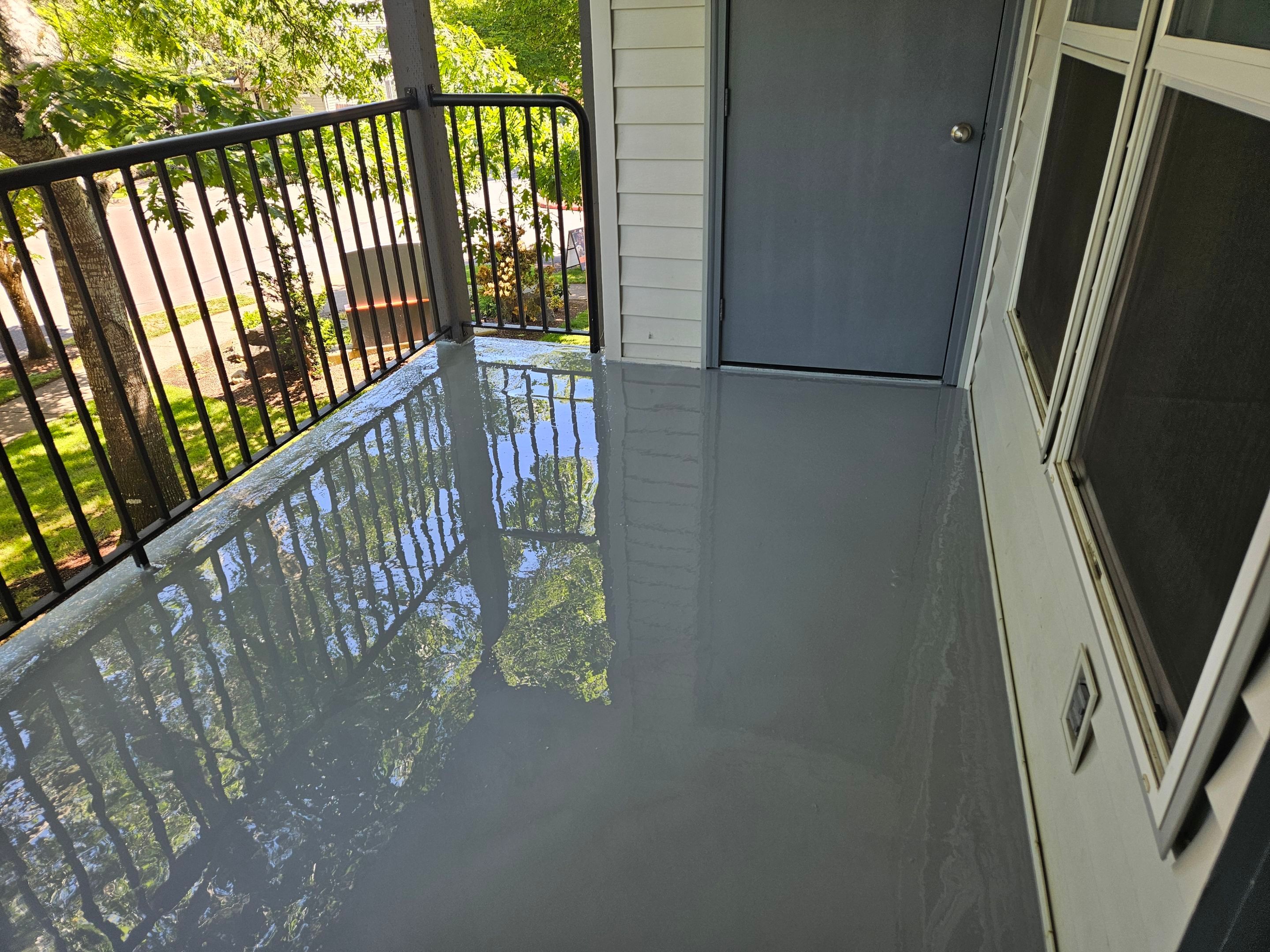 Wood Balcony Repairs and SIKA Pedestrian Deck Coating in Corvallis by BEST Roofing & Waterproofing