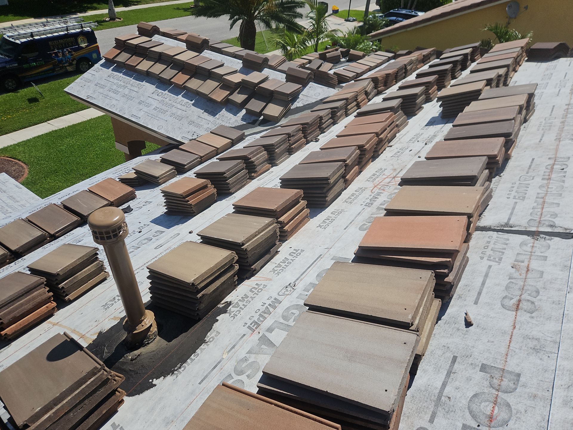 Residential Roofing Installation using Eagle Roofing Tile by BLUES BROTHERS ROOFING