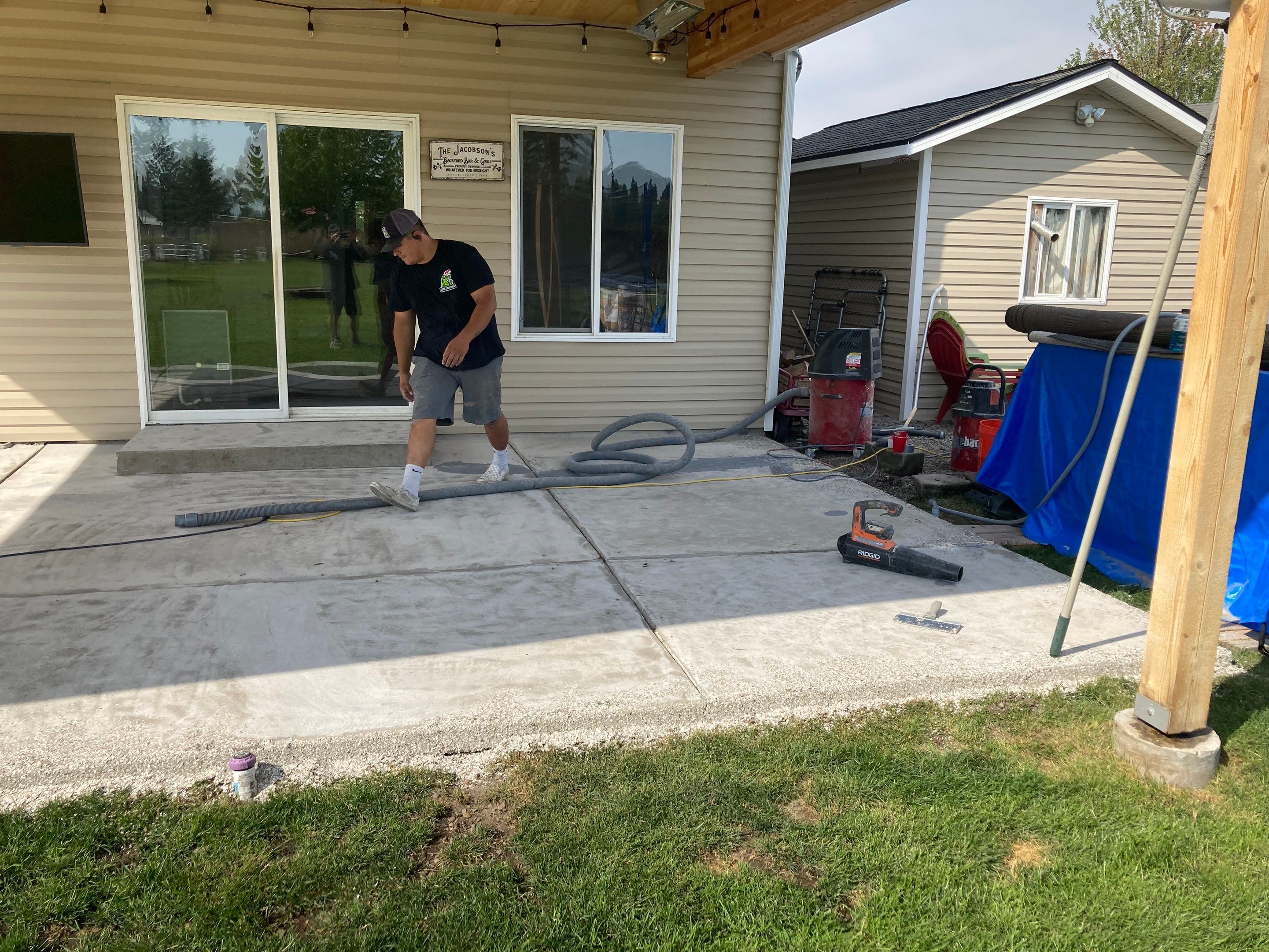 Patio and Walkway using Pebble Beach by Croc Coatings, LLC