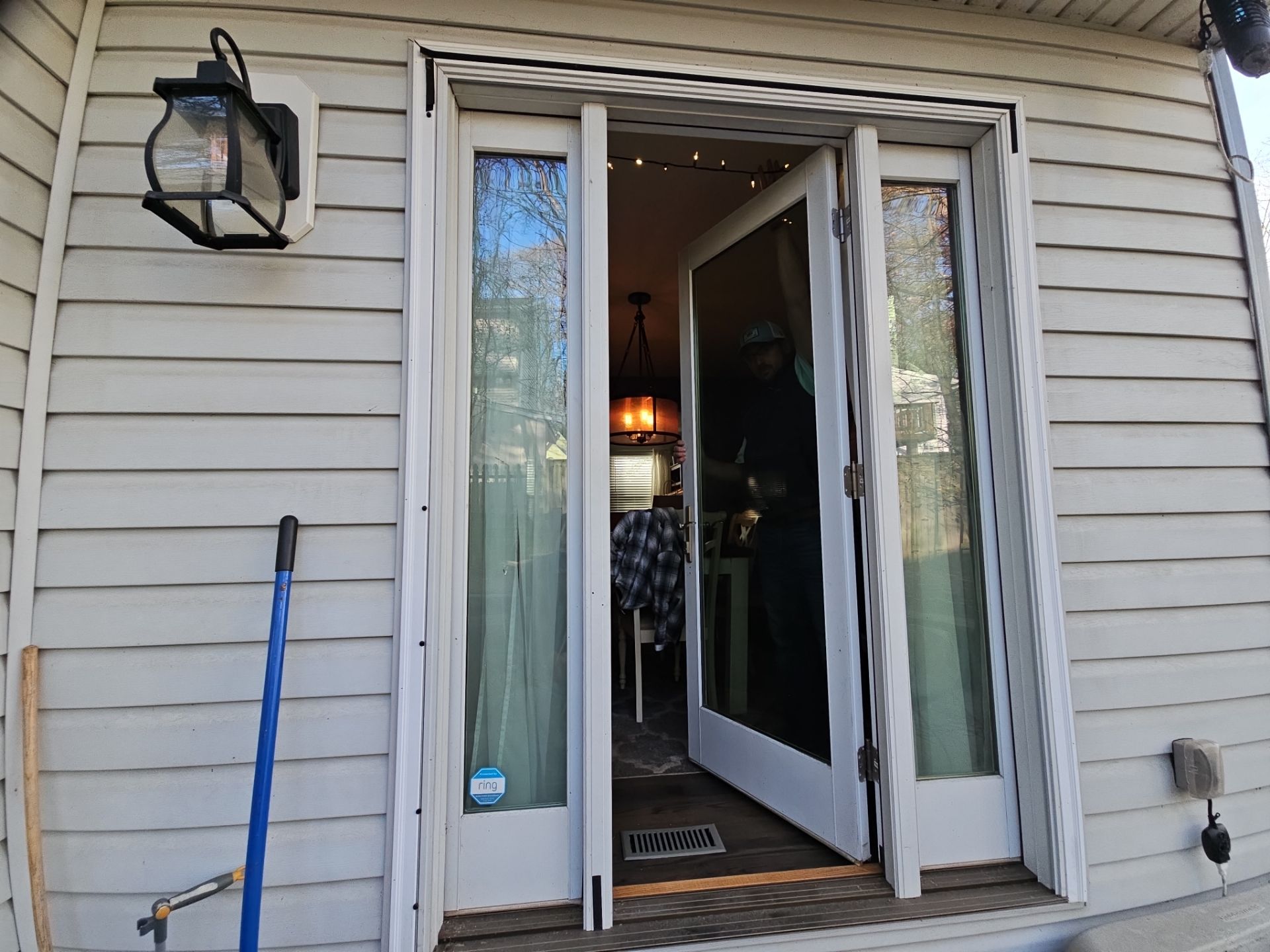 Provia 3 part slider in place of an entry door by Window Depot of Annapolis