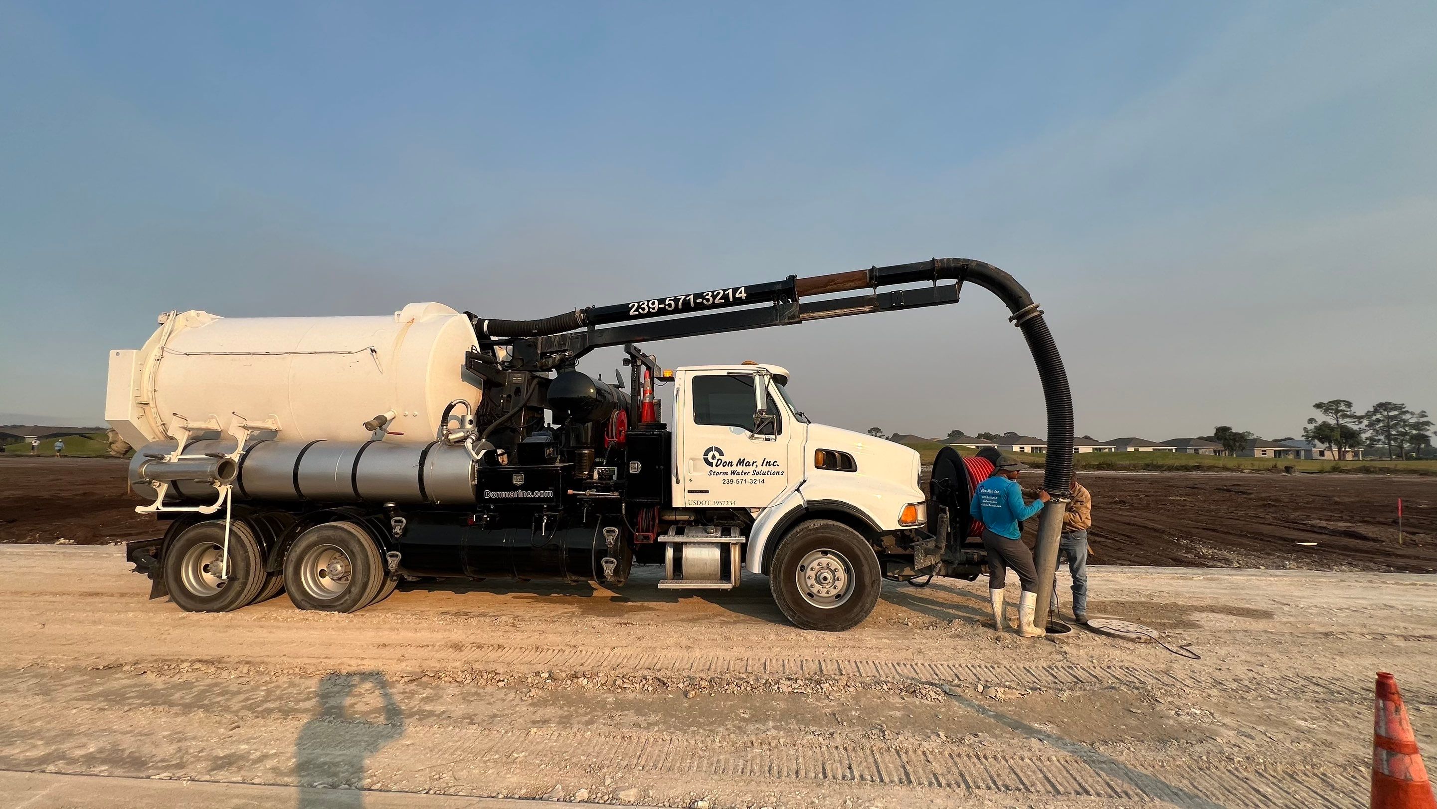 New Construction Sewer System and Stormwater System Cleaning by APS Power & Water