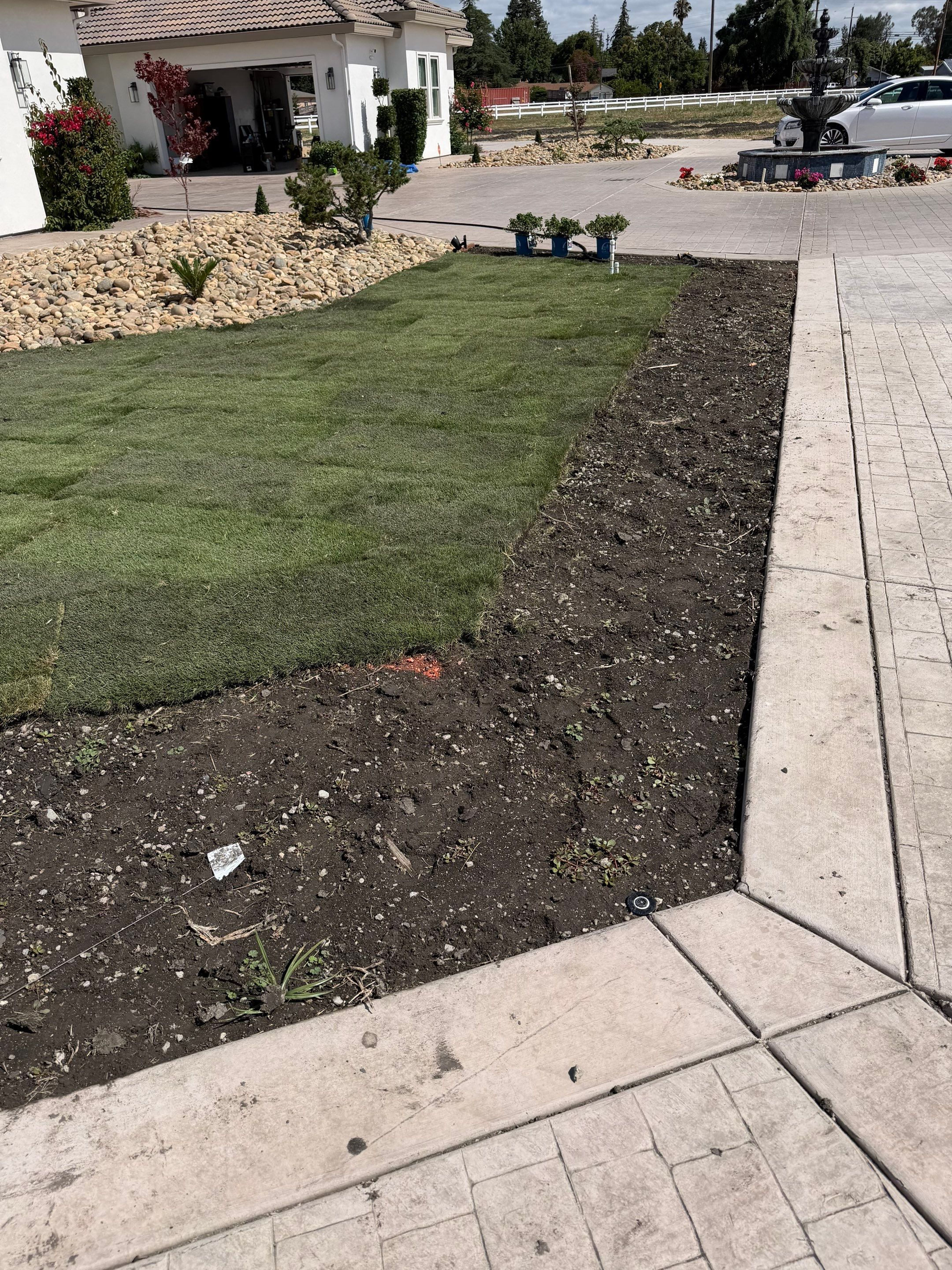 Project in Stockton by A - G Sod Farms