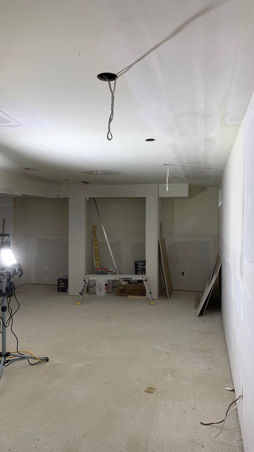 Basement rebuilt after flood by Eco-Nature Construction Inc.