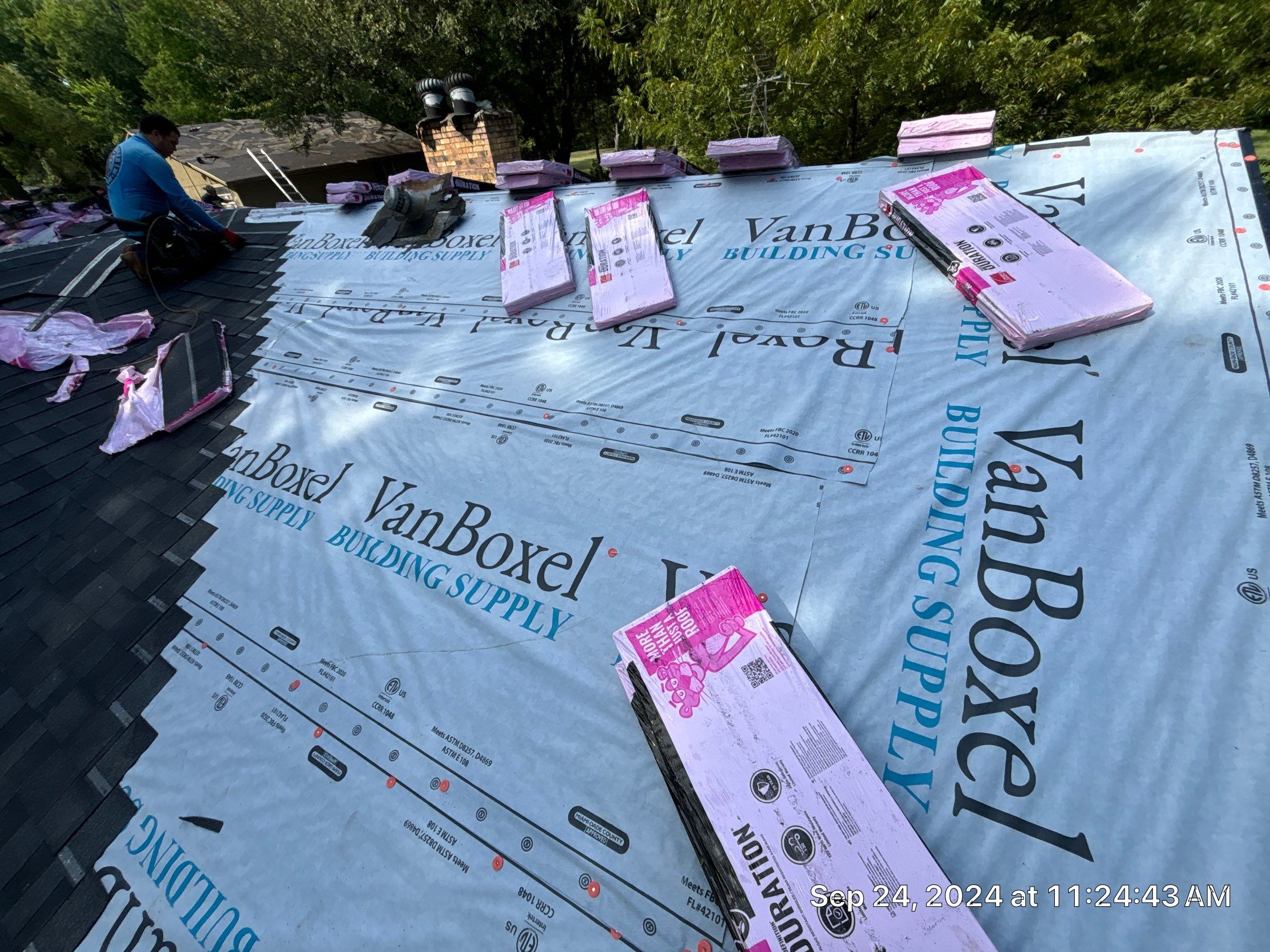 Reroof After Hail Storm by Berry Good Roofing 