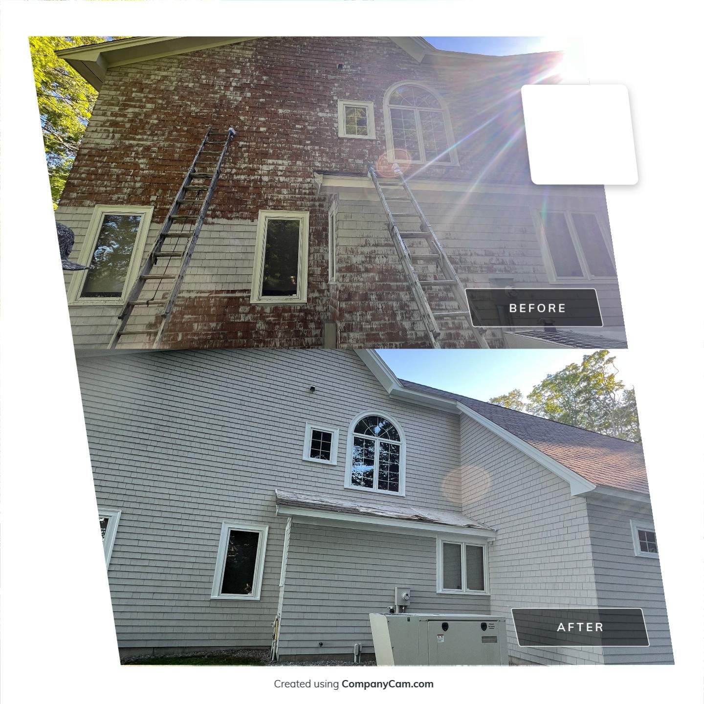 Exterior Painting and Siding Restoration for Boothbay Coastal Home by Picture Perfect Pro Painting